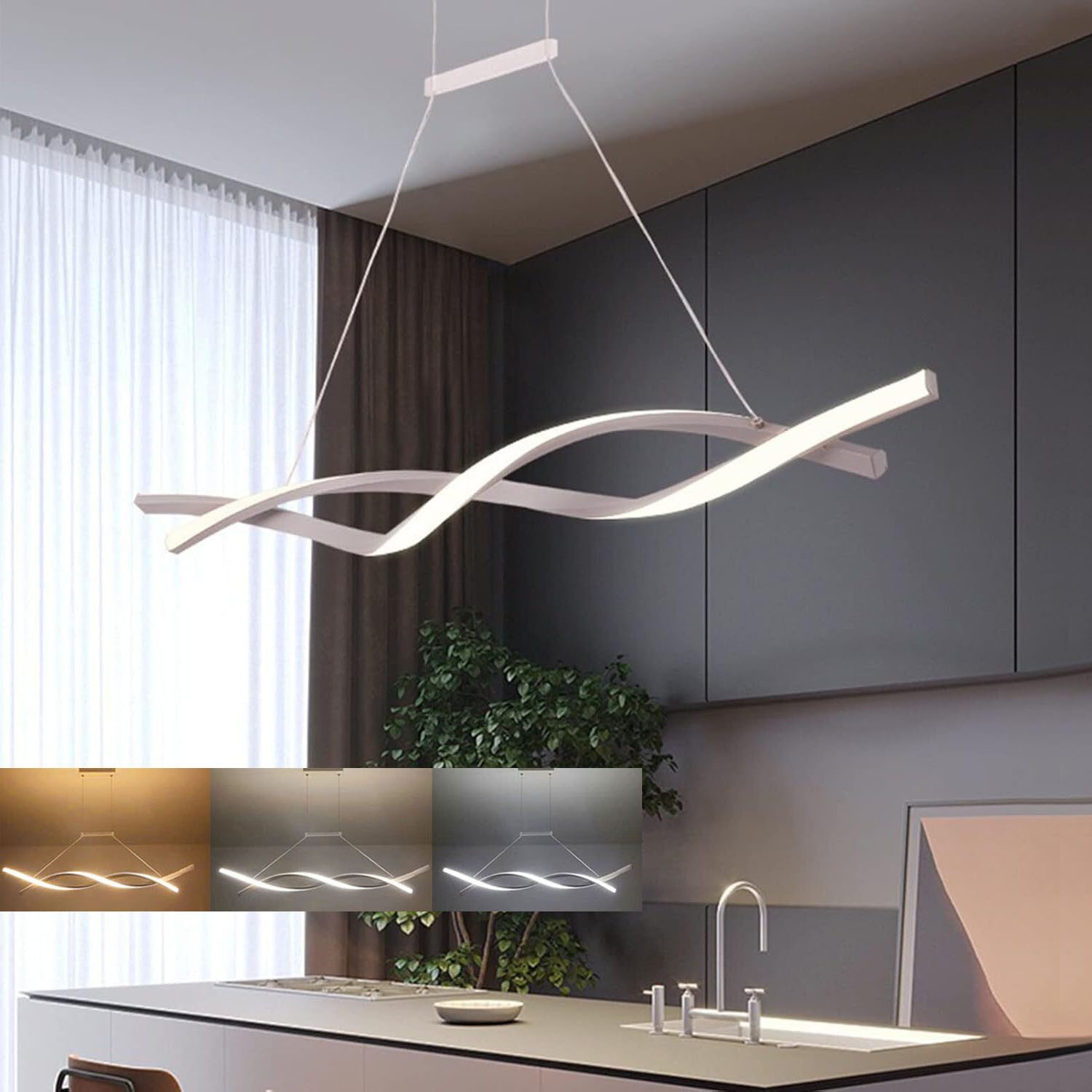 oyajia LED Pendelleuchte 24W LED Pendelleuchte günstig online kaufen