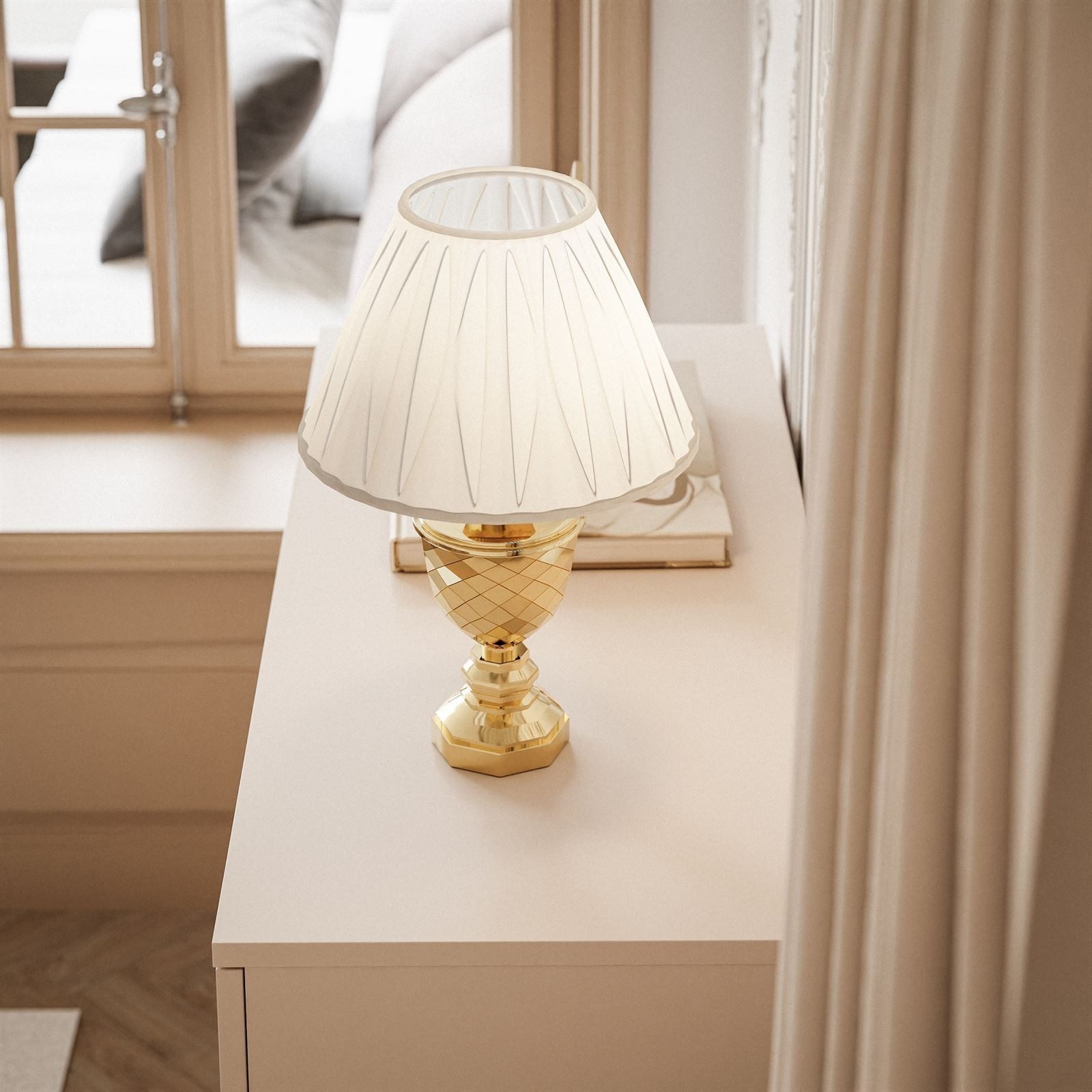 Lookway Kommode LINA KASCHMIR 4S mit LED Beleuchtung, 95x40x86 cm – Bild 5 von 5