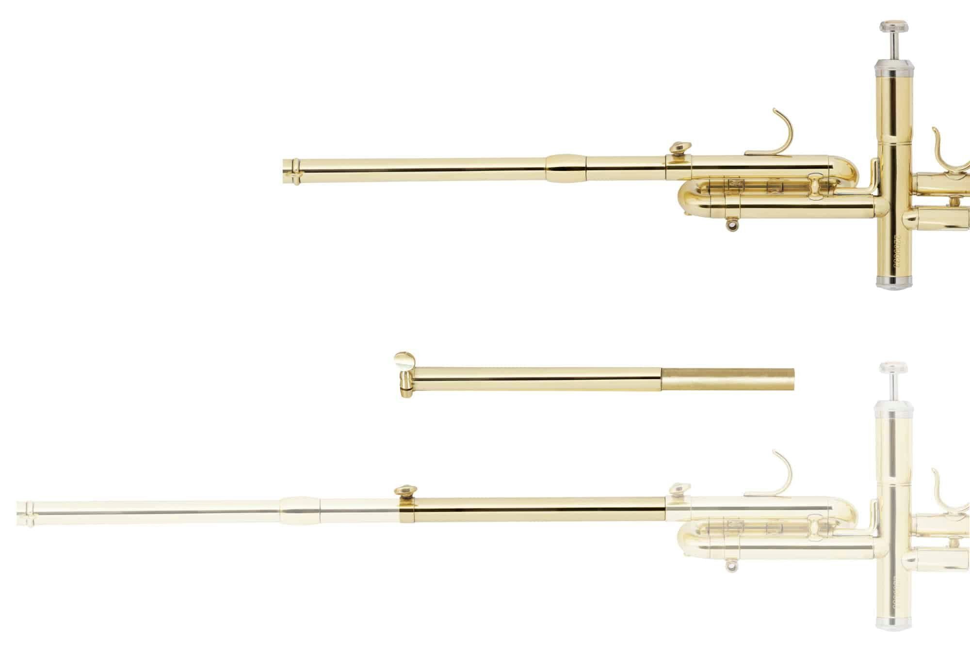 Classic Cantabile Signaltrompete AT-1871 Più Aida Trompete B, Bb, Ab, inkl. Wechselstimmzügen, Leichtkoffer & Mundstück, Fanfarentrompete in B- (H), Bb- & Ab-Stimmung