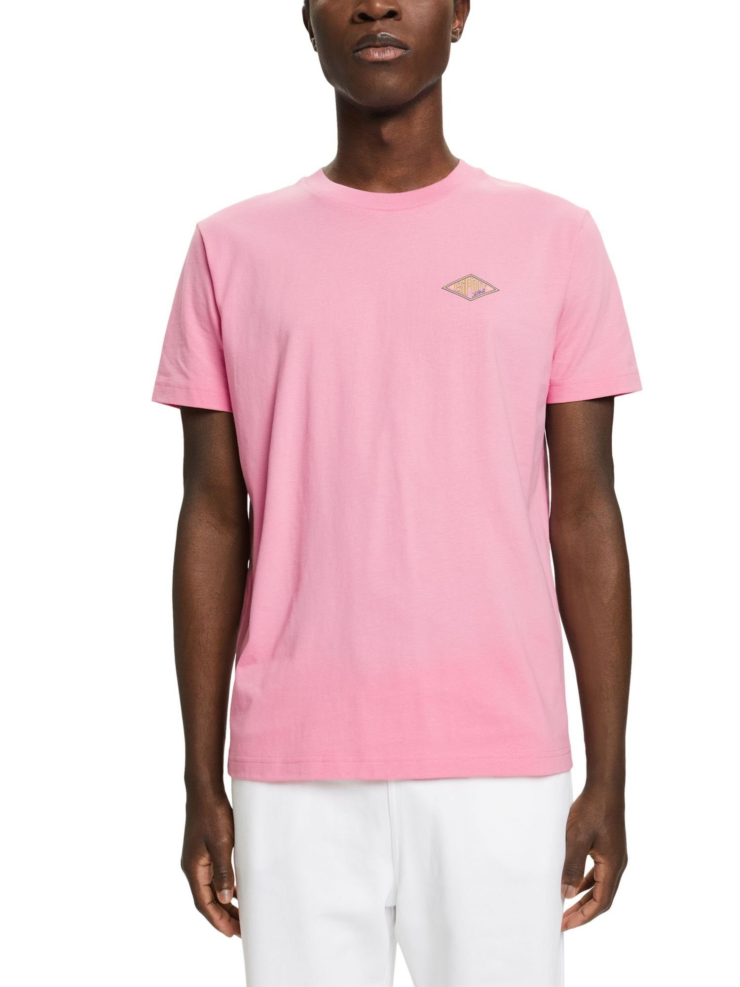 (1-tlg) Langarmshirt PINK Esprit Logo-T-Shirt