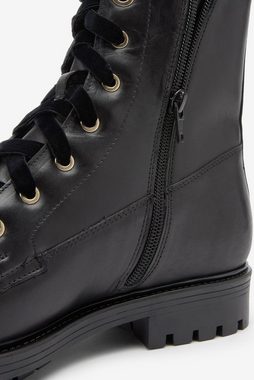 Next Wuchtige Schnürstiefel aus Leder Stiefelette (1-tlg)