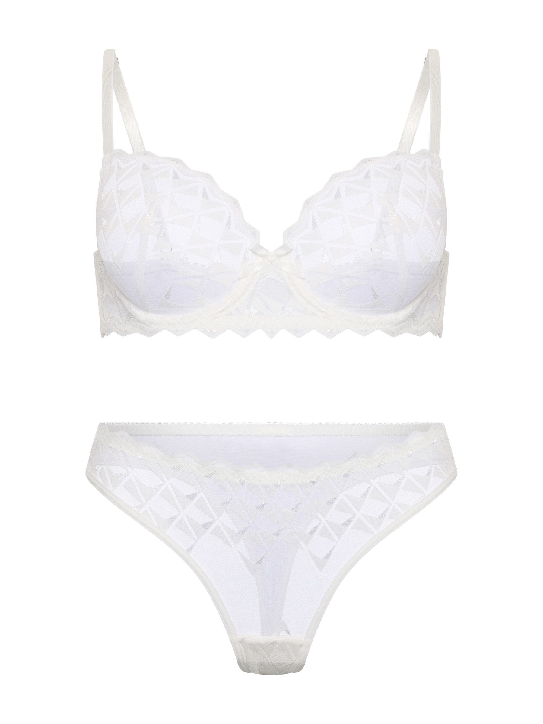 Orchibelle Set: Bügel-BH Damenunterwäsche mit Tanga und gepolstertem BH – S günstig online kaufen