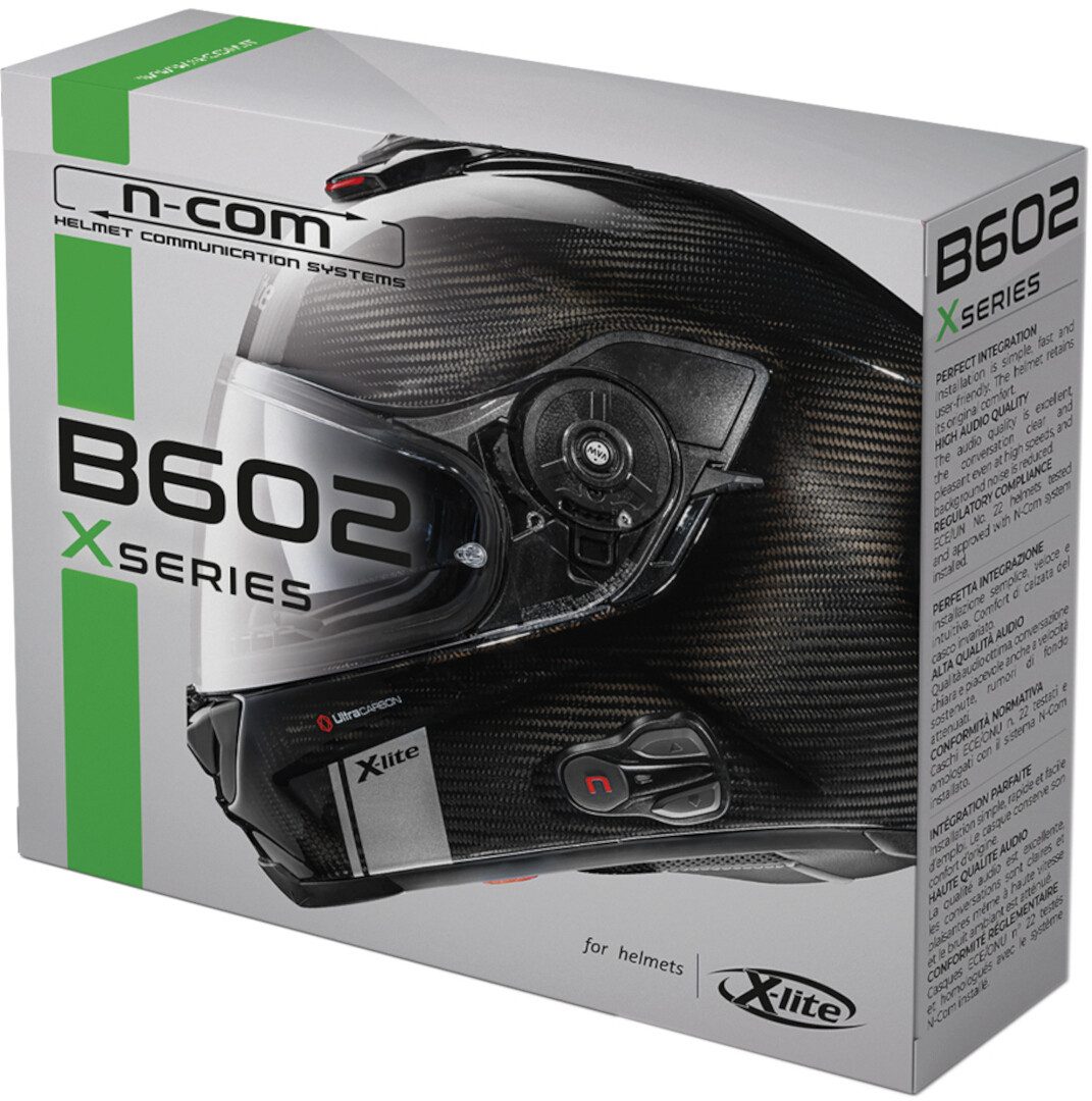 Motorradhelm N-Com B602 X Bluetooth Kommunikationssystem Einzelset