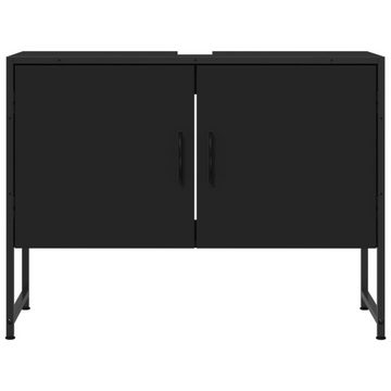 vidaXL Schminktisch Waschbeckenunterschrank Schwarz 80x33x60 cm Holzwerkstoff