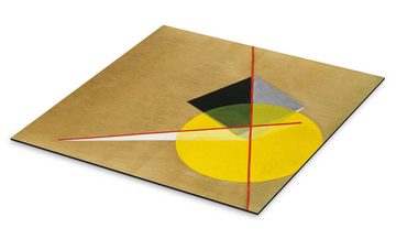 Posterlounge Alu-Dibond-Druck László Moholy-Nagy, Gelber Kreis, Malerei