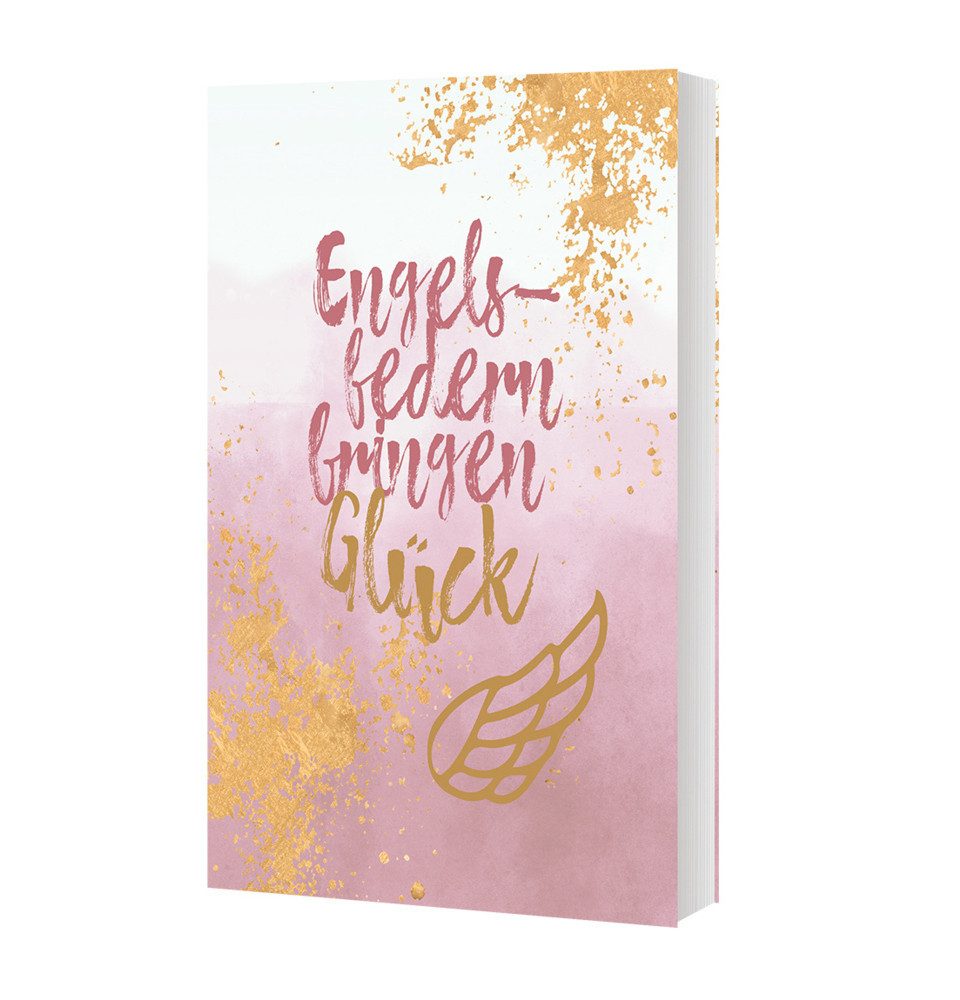 Notizbuch Engelsfedern bringen Glück - Notizbuch