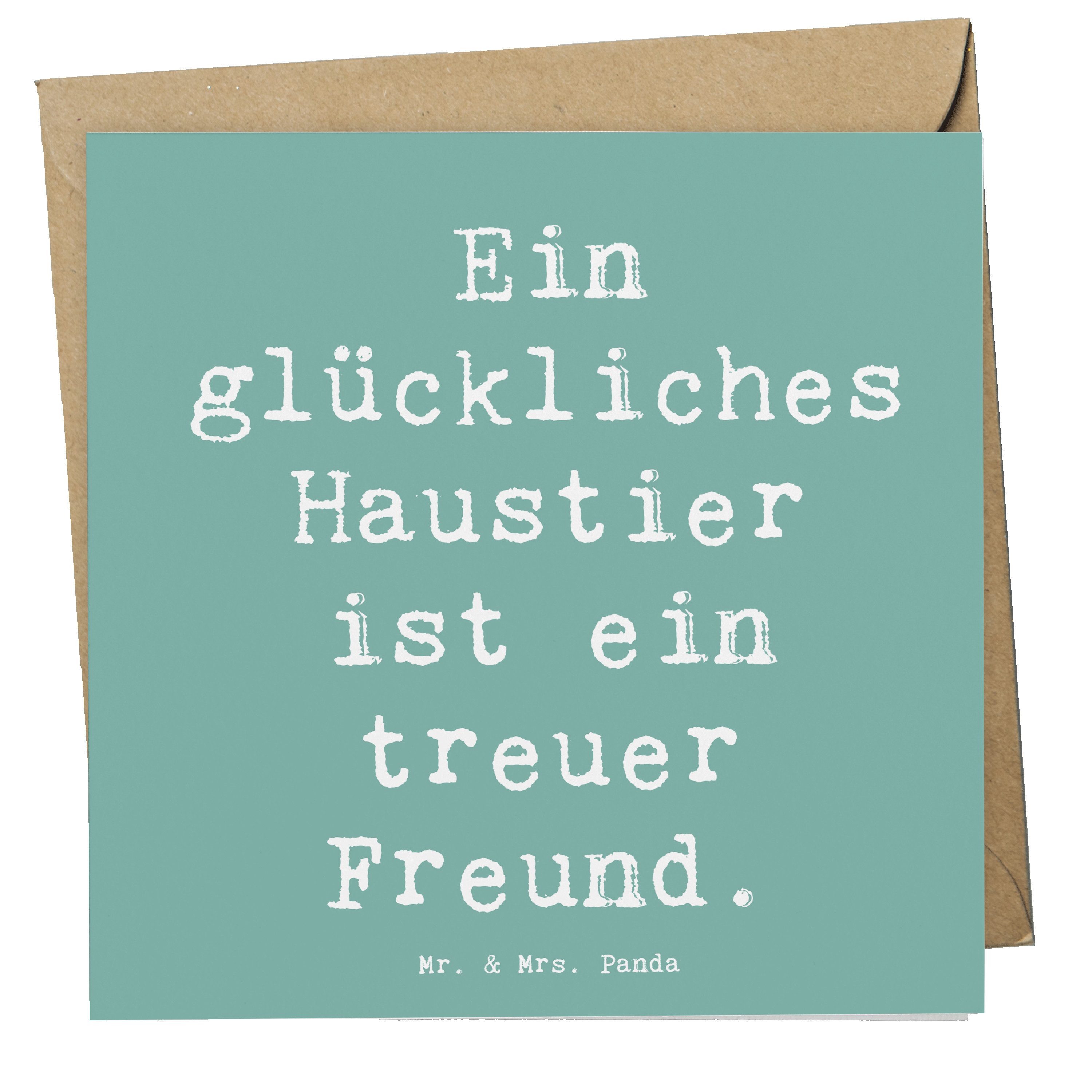 Grußkarte Haustiere pflegen - Meeresbrise - Geschenk, Haustier Liebe, Hochwerti
