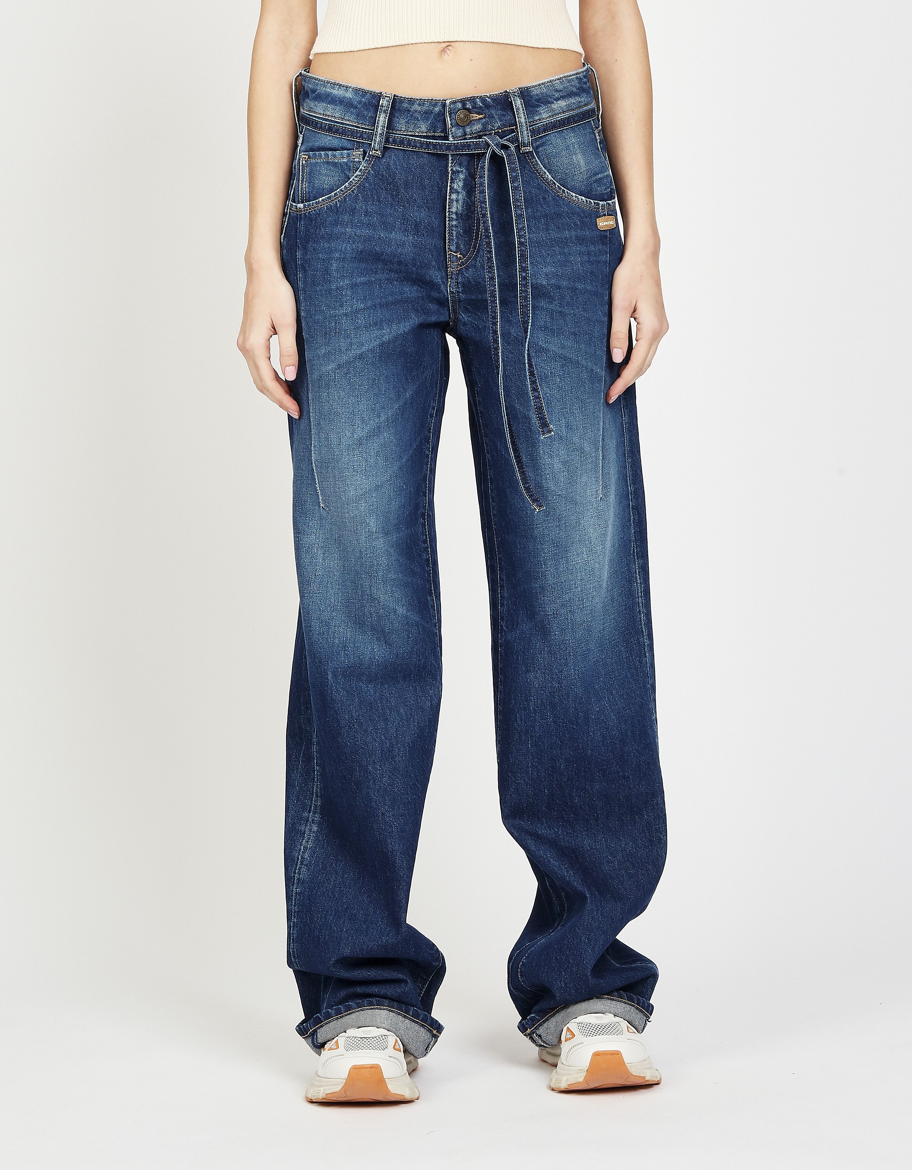 GANG Loose-fit-Jeans 94CLAIRE mit Bindegürtel und günstig online kaufen