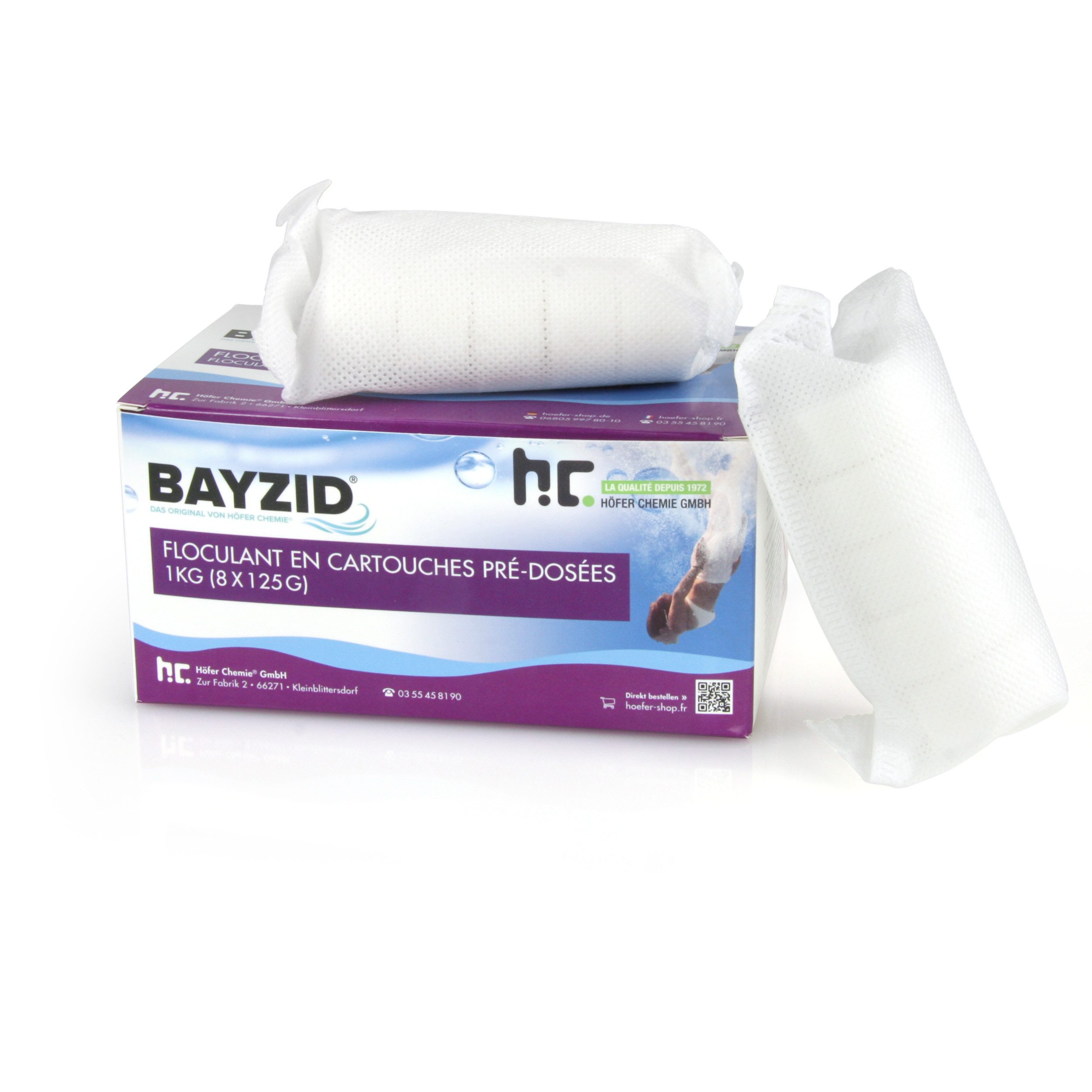 BAYZID Poolpflege 1 kg BAYZID® Flockkartusche für Pools