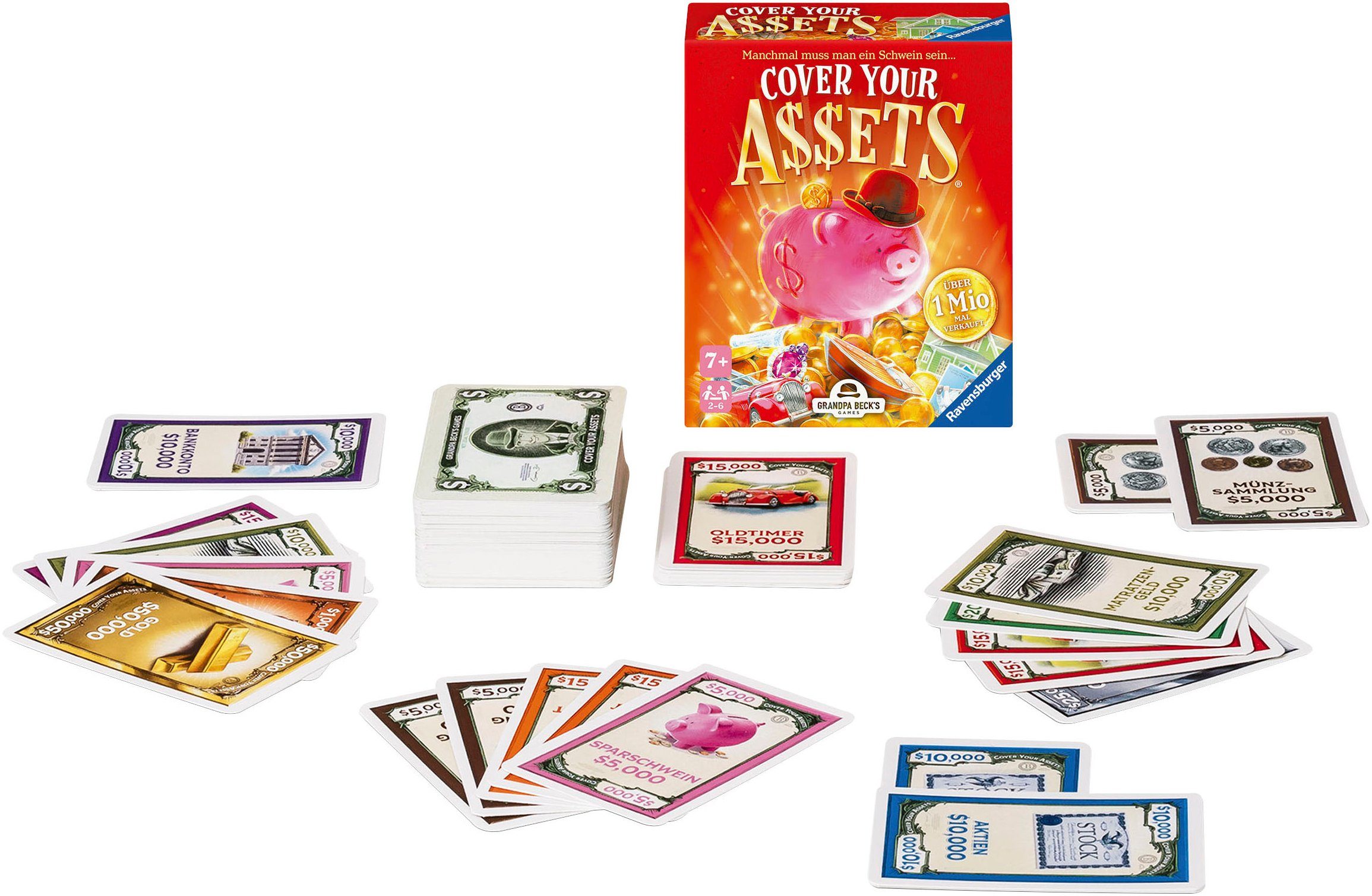 Ravensburger Spiel Cover your Assets, Made in Europe