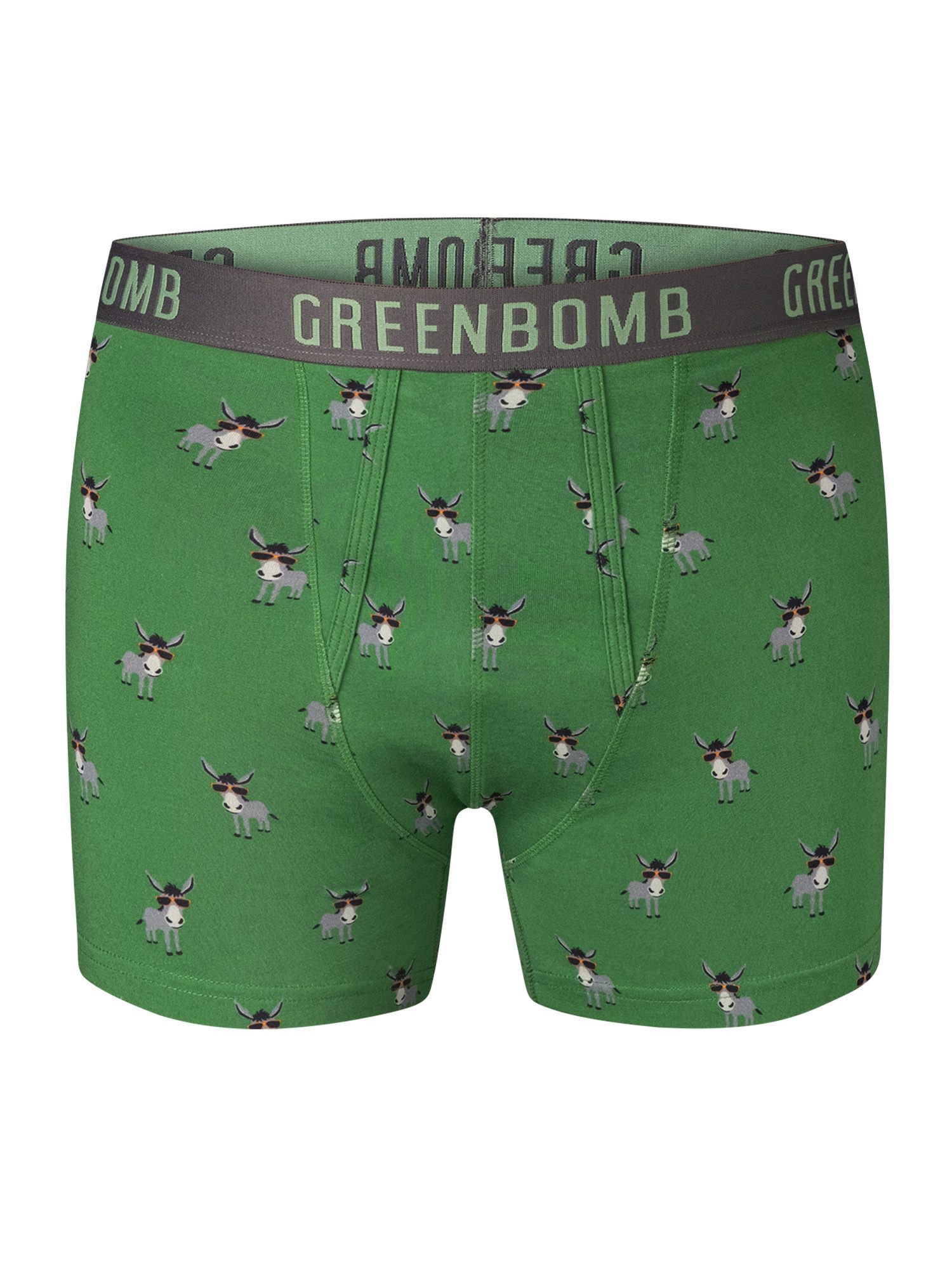 GreenBomb Boxer Trunk Funky Donkey GOTS-zertifizierte Herstellung, hautfreu günstig online kaufen