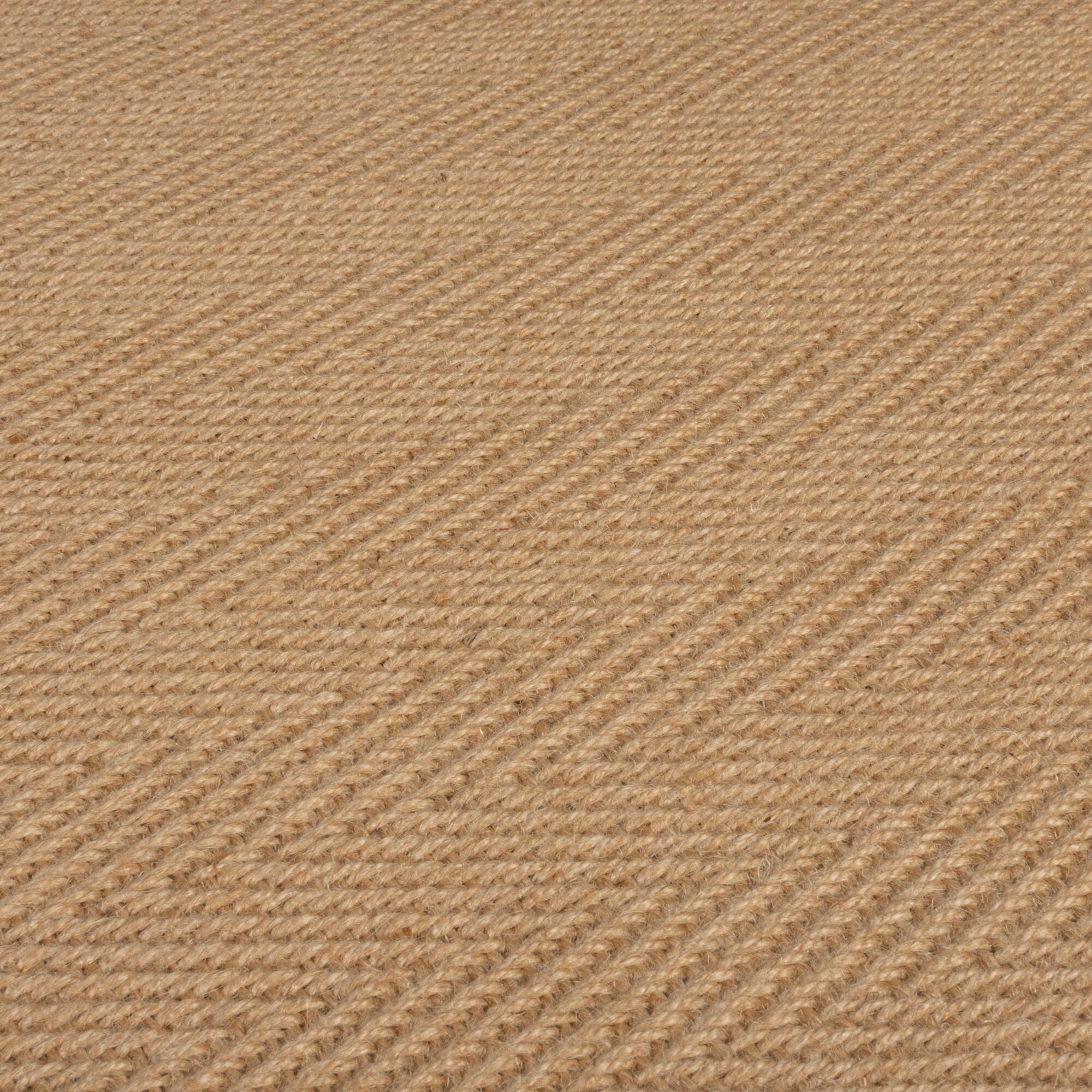 FLAIR RUGS Läufer Kira mit Fischgrätmuster, aus Jute, rechteckig, Höhe: 3 mm