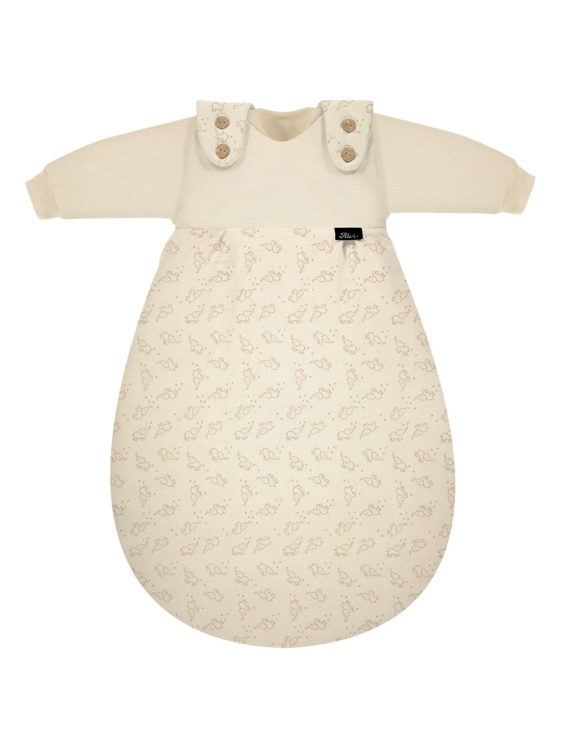 Alvi® Babyschlafsack Baby-Mäxchen 3-teilig Bio-Baumwolle (3 tlg., 1x Außensack, 2x Innensack), TOG Wert: 2.5