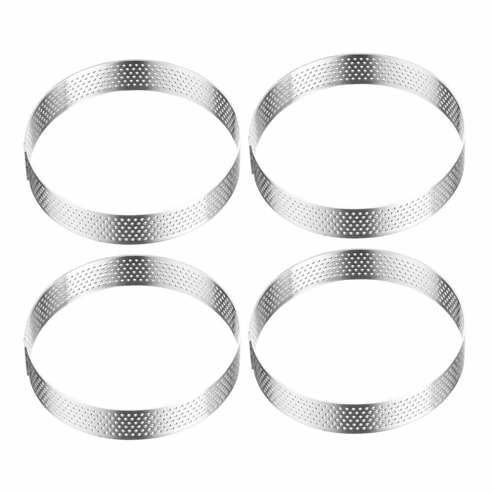 WESTMARK Tarteform Tartelette-Rahmen 4 Stk. – Perfekte Tarte- und Формы для пирога с заварным кремом, Ø 8 cm