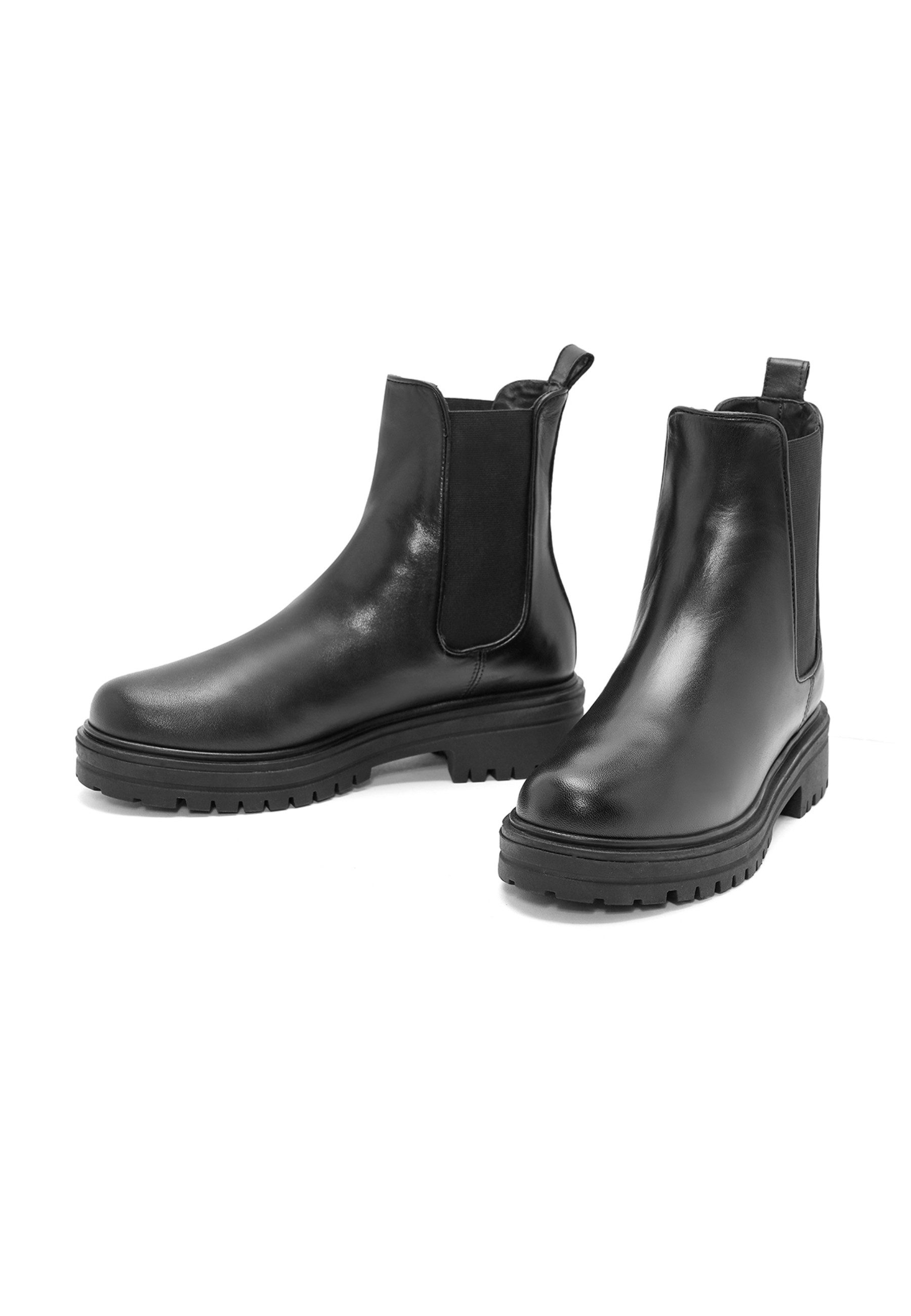 Derimod Chelsea-Stiefel aus Leder Chelseaboots Lederfutter, Thermosohle, Absatz 3,5 cm