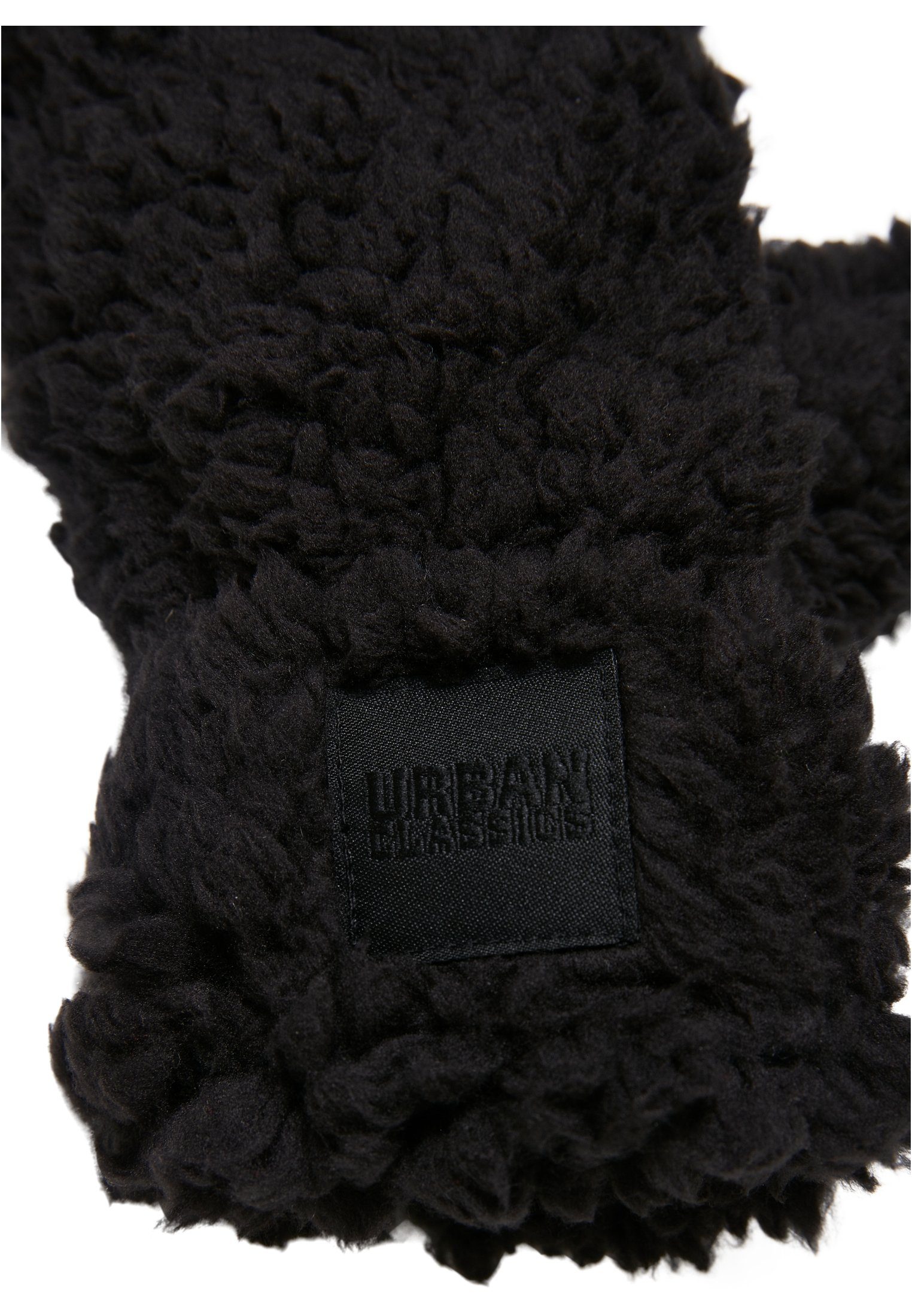 URBAN CLASSICS Baumwollhandschuhe Unisex black Gloves Kids Sherpa