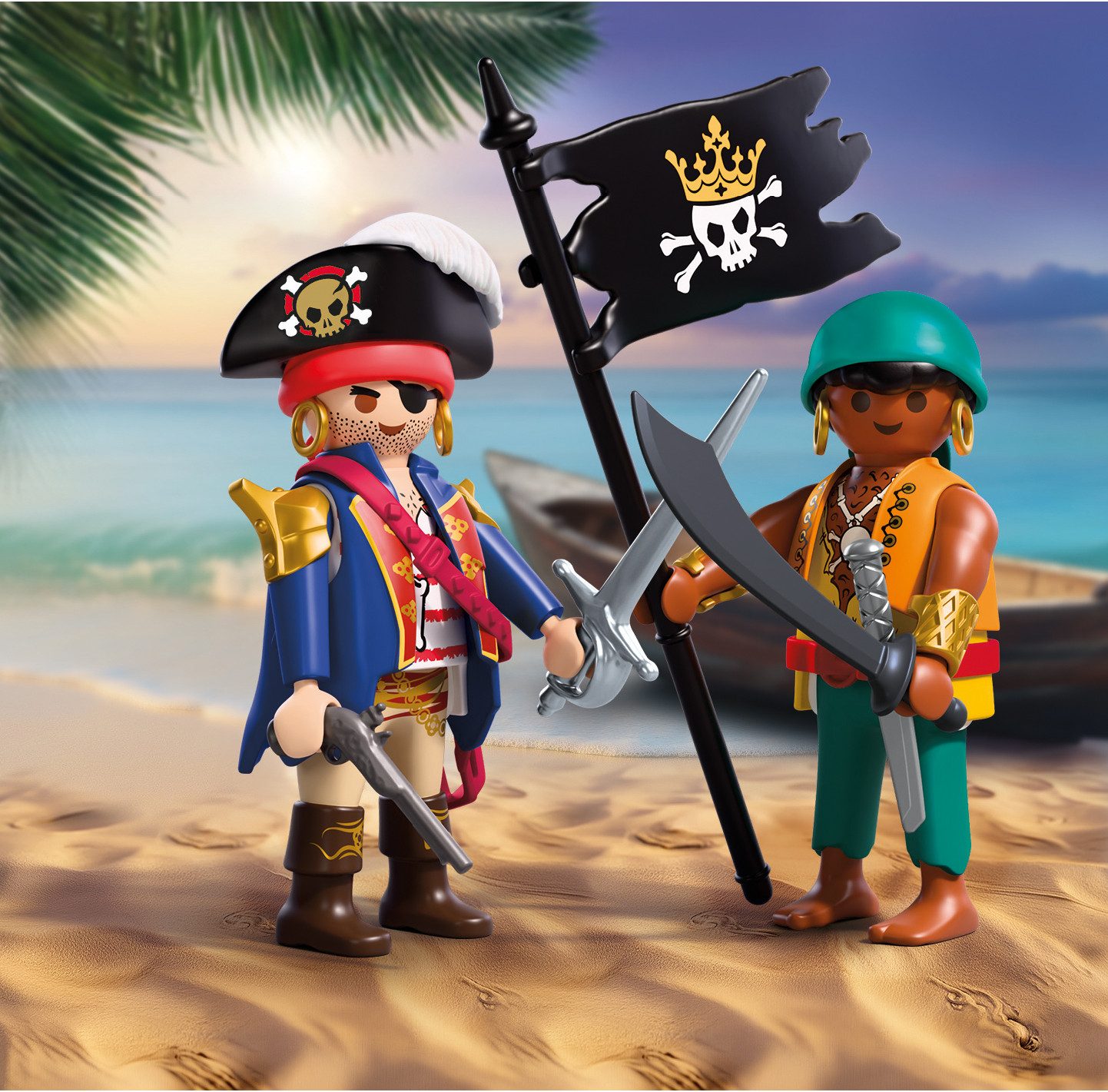 Playmobil® DuoPack Piraten (72024), Pirates Konstruktions-Spielset, (15 St) – Bild 2 von 5