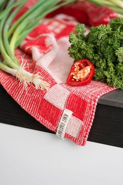 Knit Factory Geschirrtuch House Küchenhandtücher 50x50 cm Holland Beige;Stonegreen, aus 100% Baumwolle, Premium-Qualität - Vielfältig einsetzbares