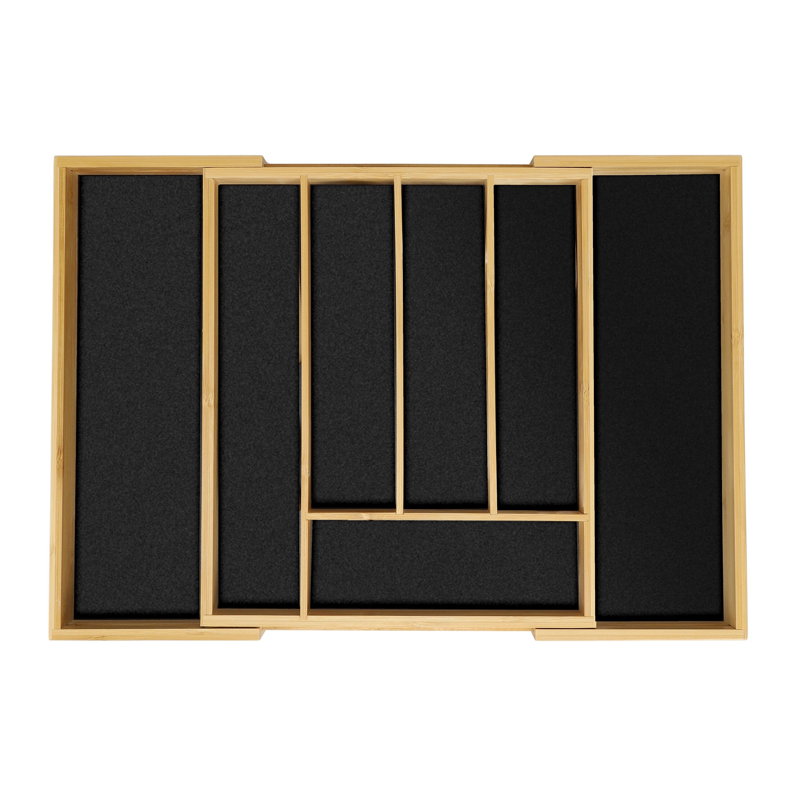 relaxdays Besteckkasten Ausziehbarer Besteckkasten günstig online kaufen