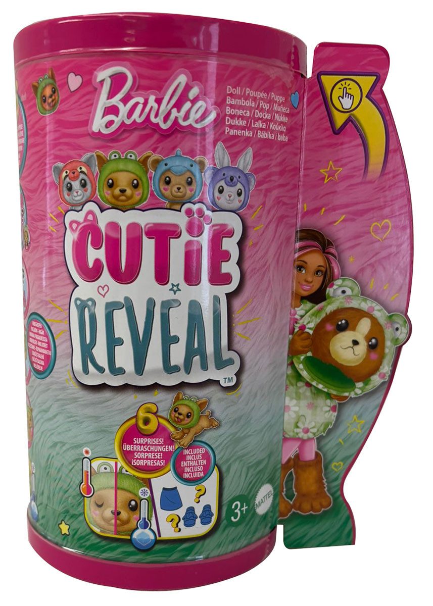Barbie Stehpuppe Barbie Cute Reval Puppe im Plüschkostüm mit Haustier Farbwechselfunkti