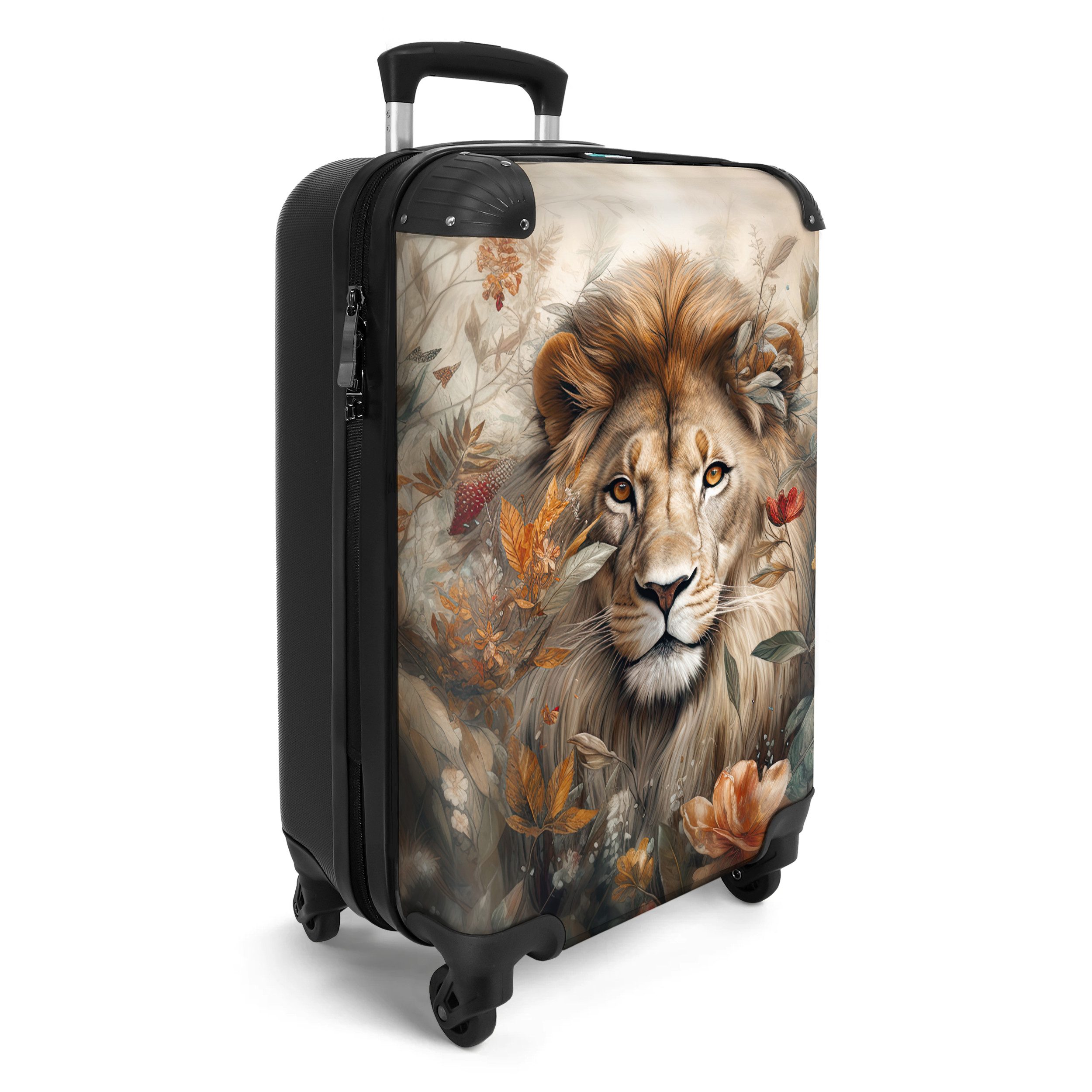 NoBoringSuitcases.com© Hartschalen-Trolley Löwe - Wildtiere - günstig online kaufen