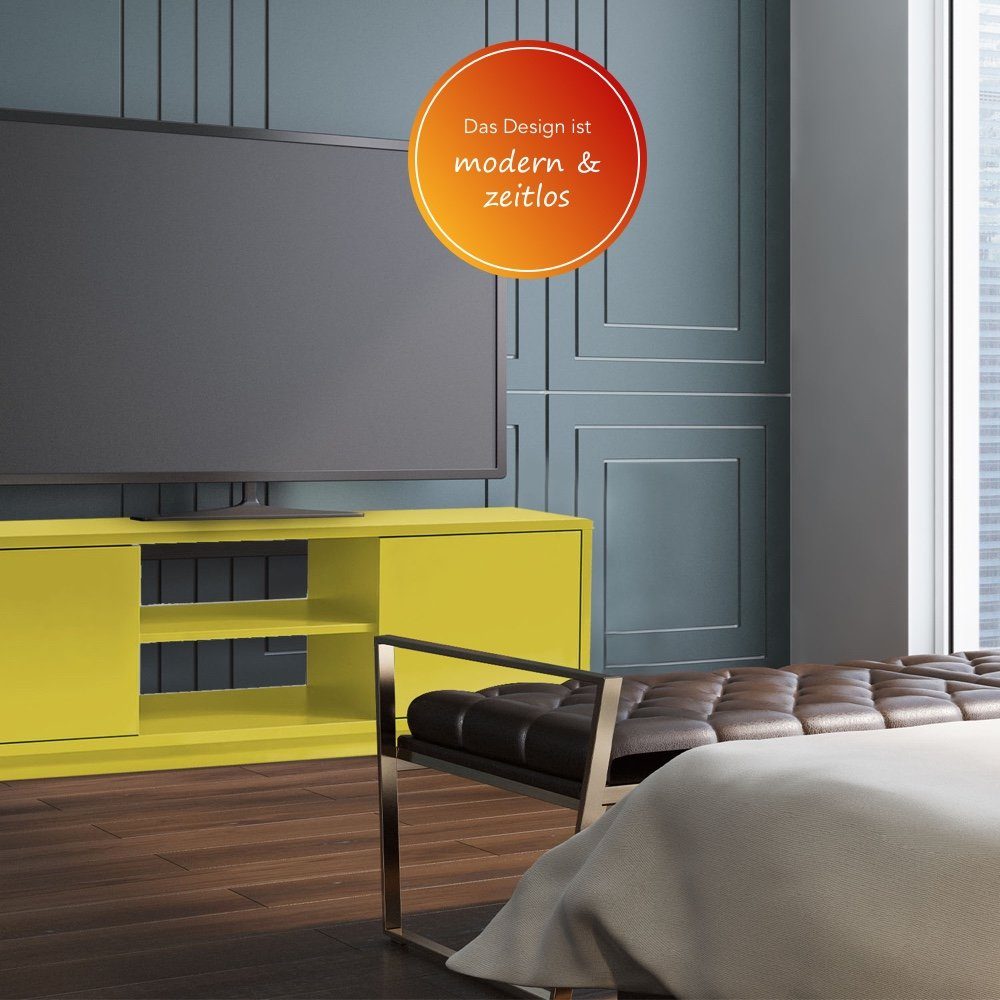 Aileenstore Lowboard Eyecatcher, Breite 140 cm, HiFi Kommode