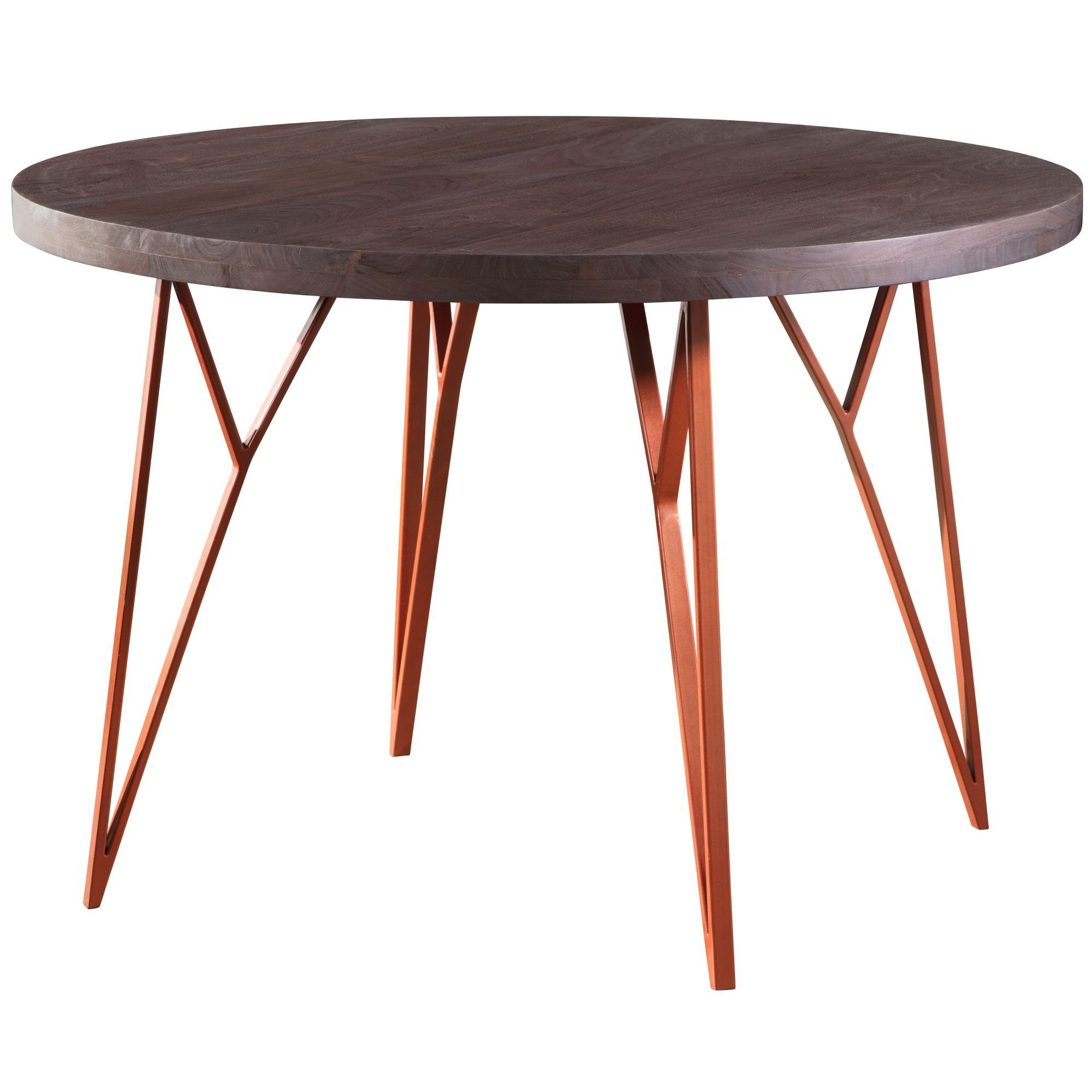Wohnling Esstisch Wl5 646 Esszimmertisch 118x79x118 Cm Massivholz Metall Industrial Tisch Rund Massiv Akazie Kuchentisch Holztisch Esszimmer Moderner Speisetisch Holz Massivholztisch Gross Online Kaufen Otto