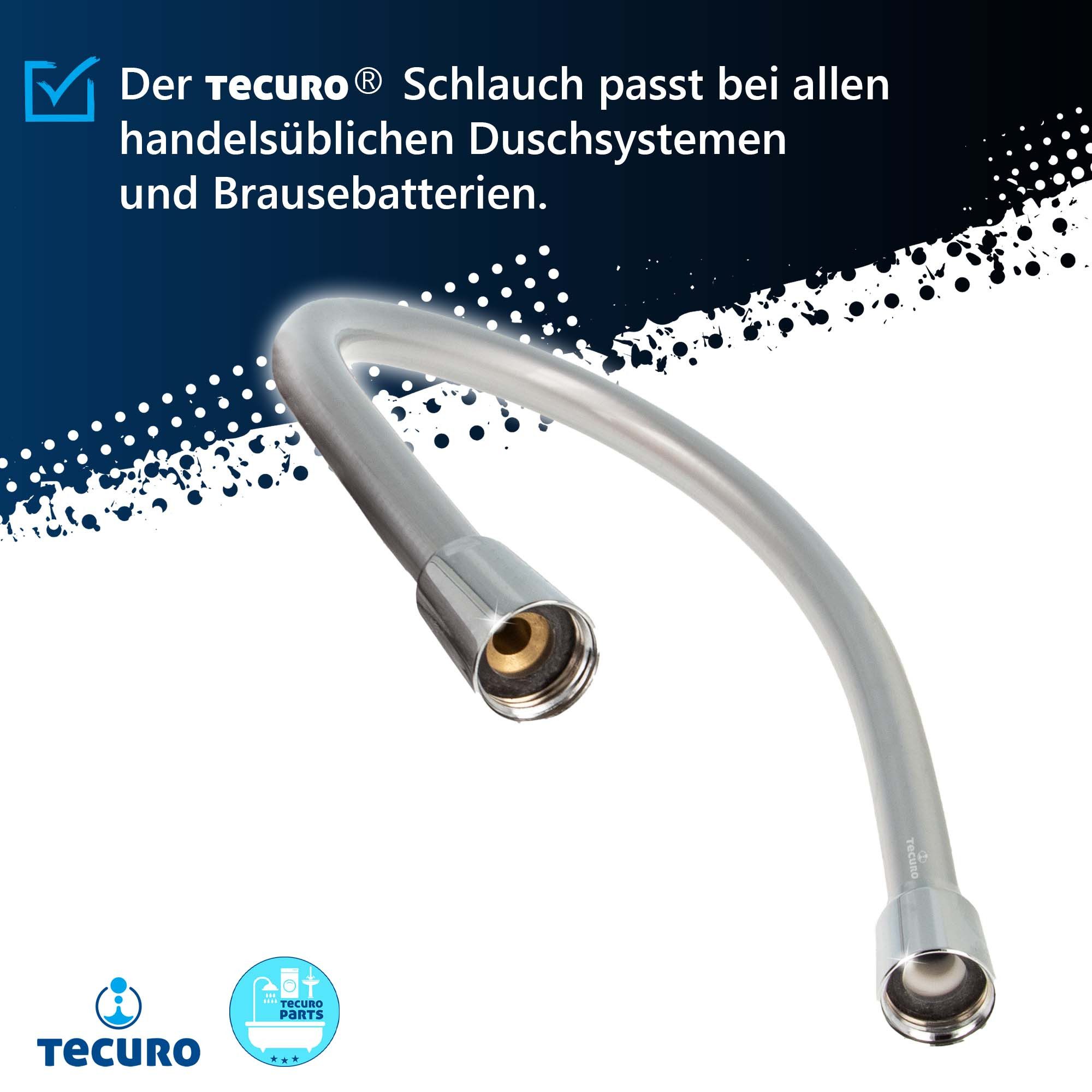 tecuro Brauseschlauch PREMIUM Brauseschlauch silberglatt - günstig online kaufen