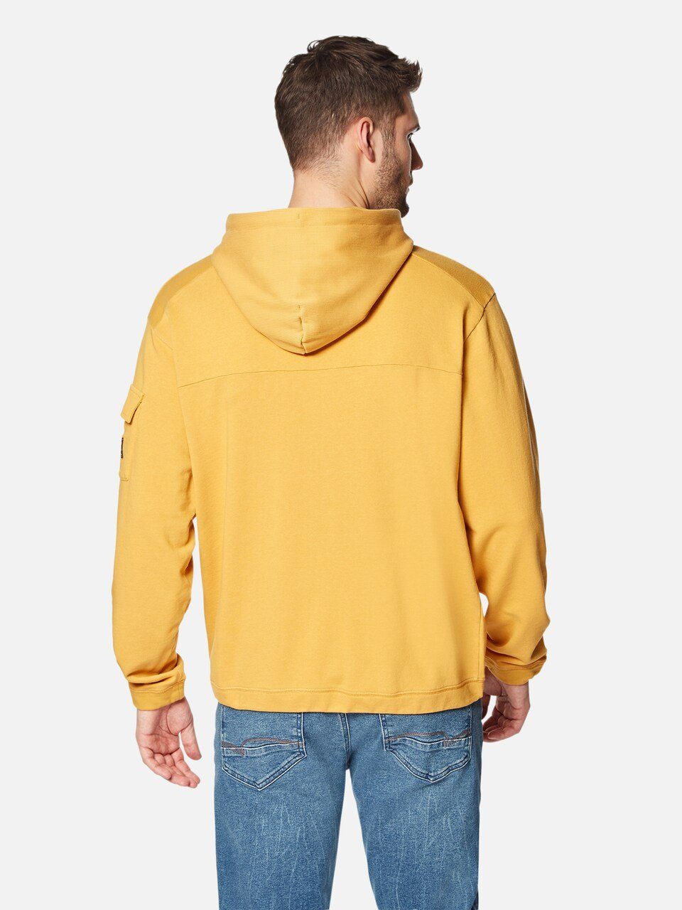 Mavi Kapuzenpullover Hooded Hoodie Sweatshirt Kapuzenpullover Shirt in Unifarbe