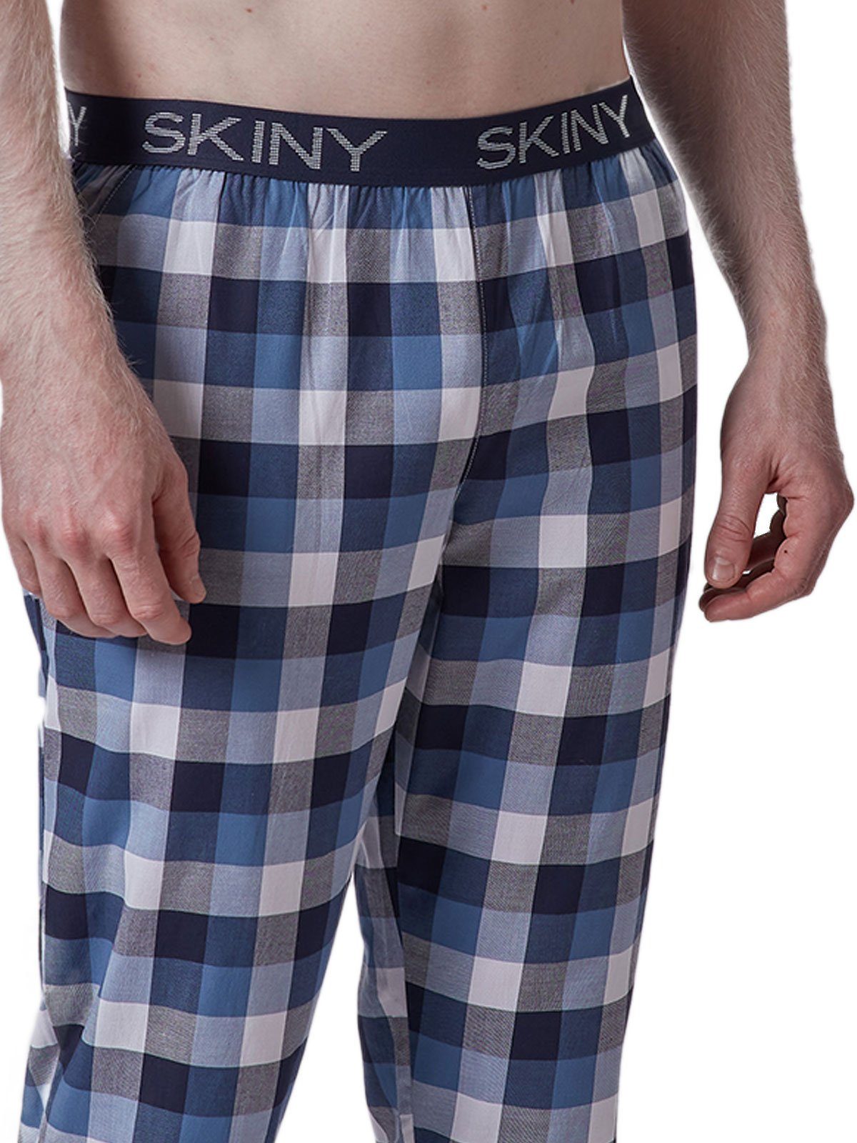 Skiny Loungehose Herren Hose lang Night In Mix & Match (Stück, 1-tlg) -