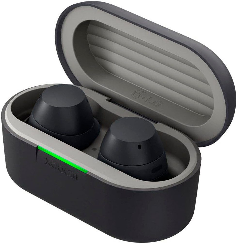 LG xboom Buds wireless In-Ear-Kopfhörer (Active Noise Cancelling (ANC), Google Assistant, Siri, Bluetooth, In-Ear-Kopfhörer mit ANC, Signature Sound und Graphen Treiber)
