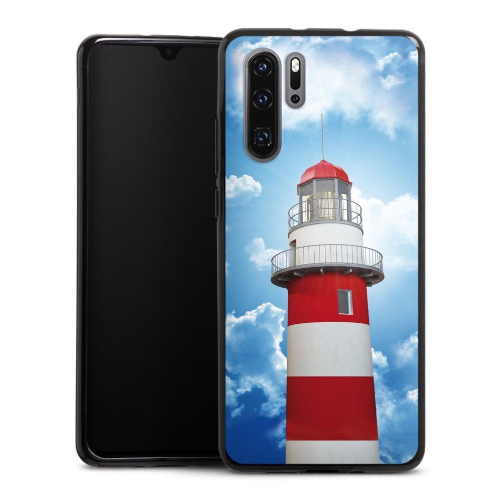 DeinDesign Handyhülle Leuchtturm Wolke Himmel Leuchtturm, Huawei P30 Pro New Edition Silikon Hülle Bumper Case Handy Schutzhülle