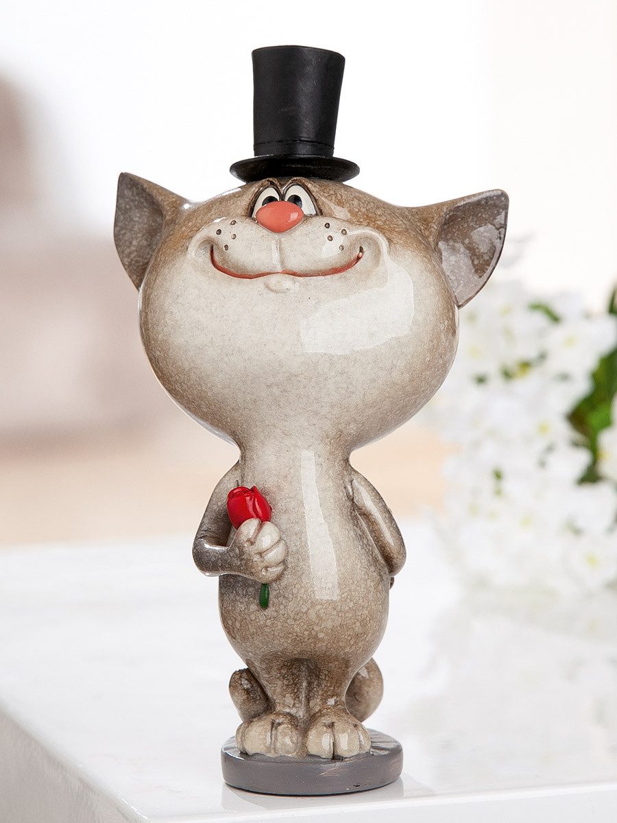 GILDE Comicfigur Dekofigur CatCollection Katzenfiguren Berufe und Charaktere Poly