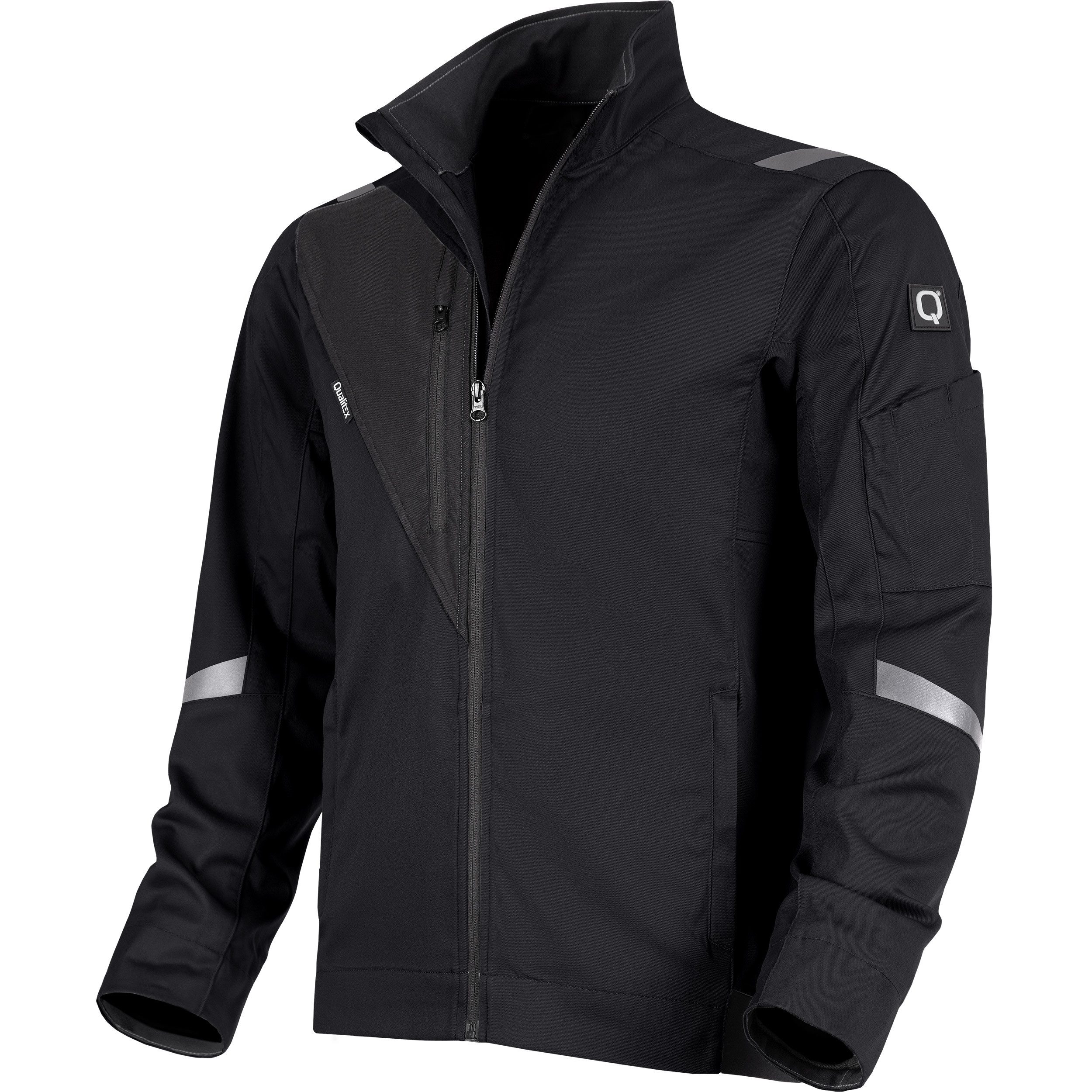 Qualitex Workwear Arbeitsjacke Arbeitsjacke Herren Stretch mit Up-Lift-System & ergonomische Passform (1-St) Herrenjacke mit …