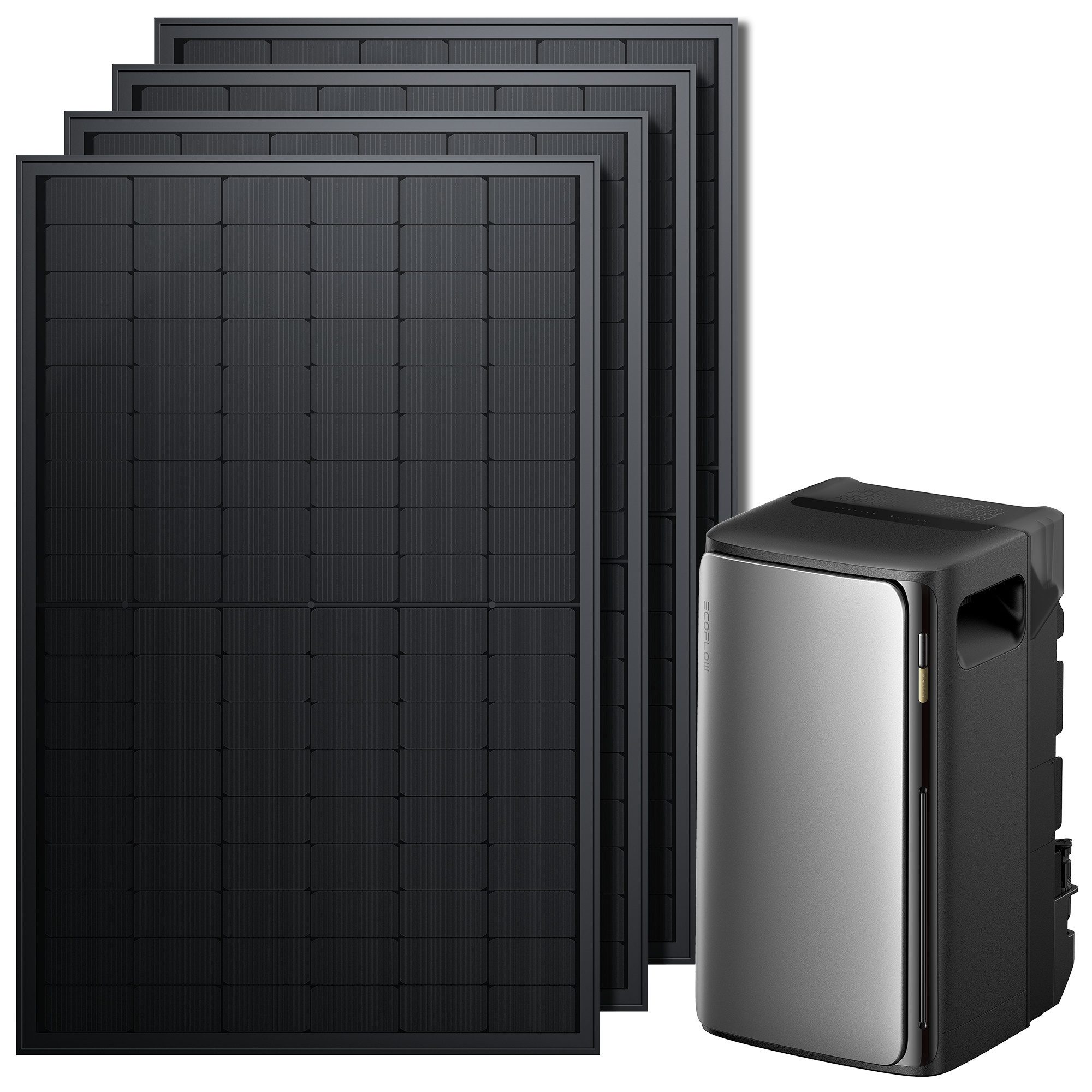 SolarMars Balkonkraftwerk mit Speicher 2000W EcoFlow STREAM Ultra 1,92kWh Komplettset, 800 W, LiFePo4 Batterie, (mit optionaler Halterung)