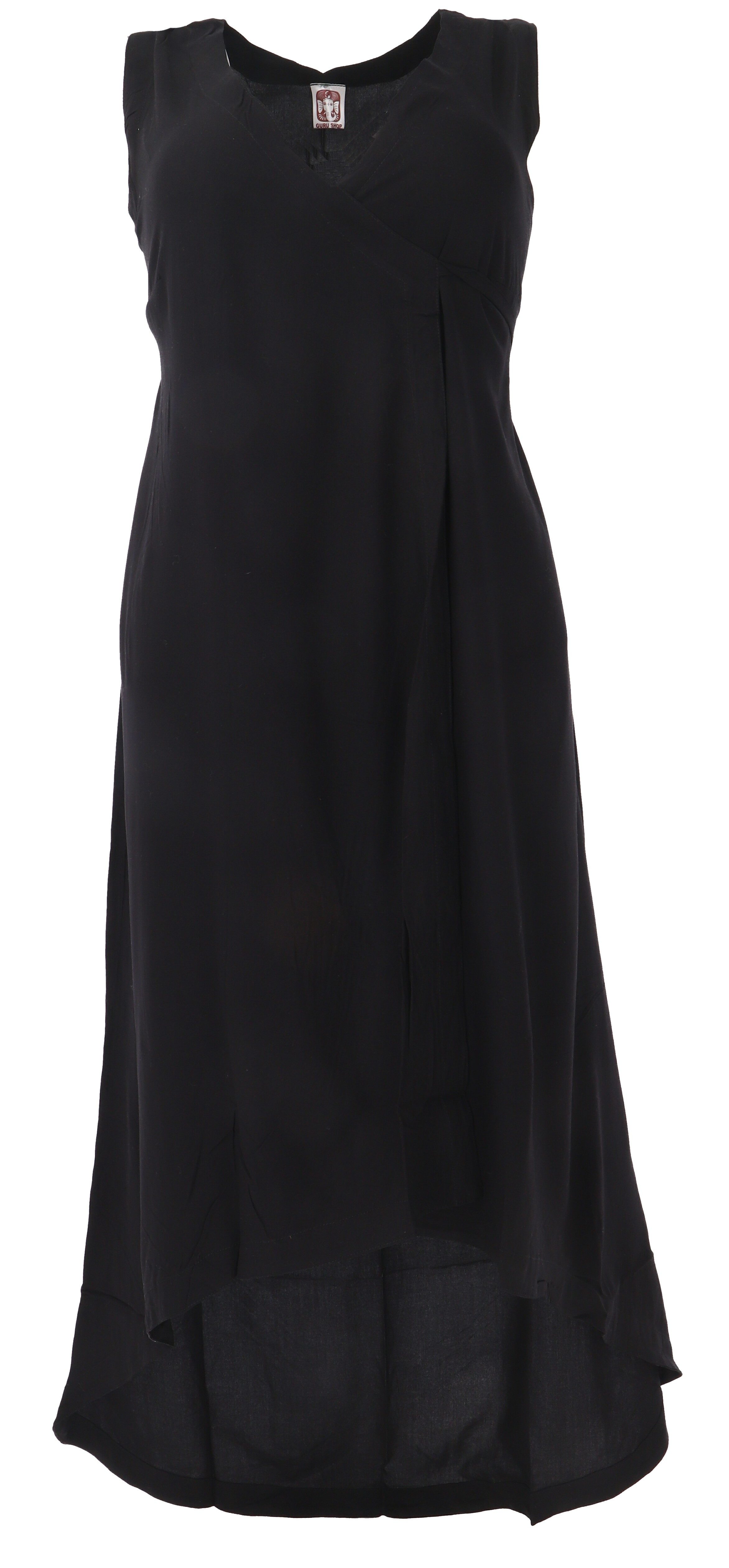 Guru-Shop Midikleid Luftiges Boho Sommerkleid, einfarbiges.. günstig online kaufen