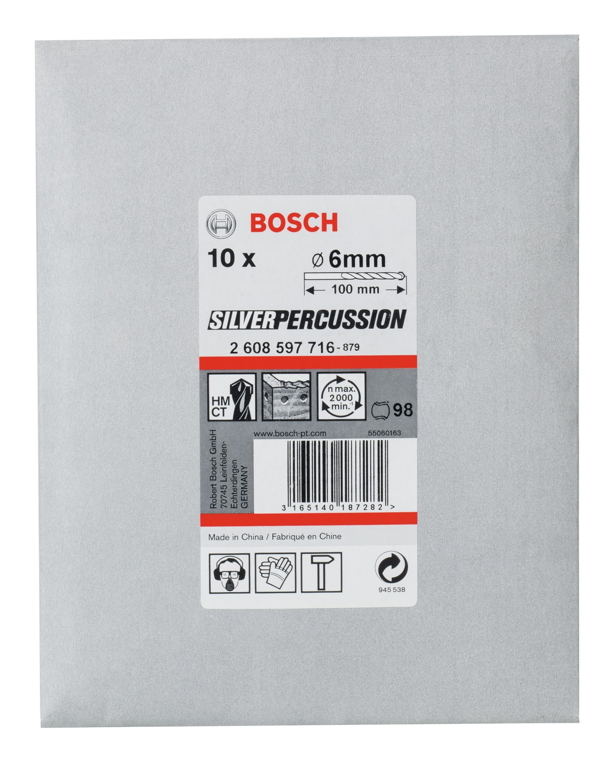 Betonbohrer x BOSCH - 6 Steinbohrer, - CYL (10 10er-Pack 100 x x 5,5 Stück), 60 3 mm