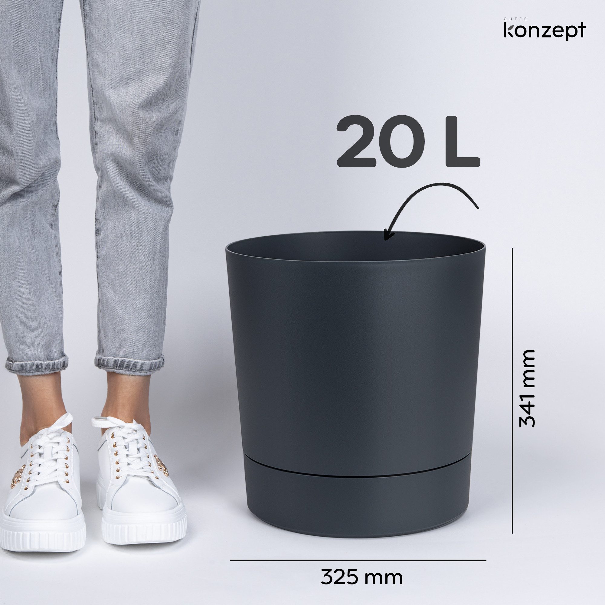 KONZEPT Blumentopf mit Untersetzer, großer Übertopf günstig online kaufen