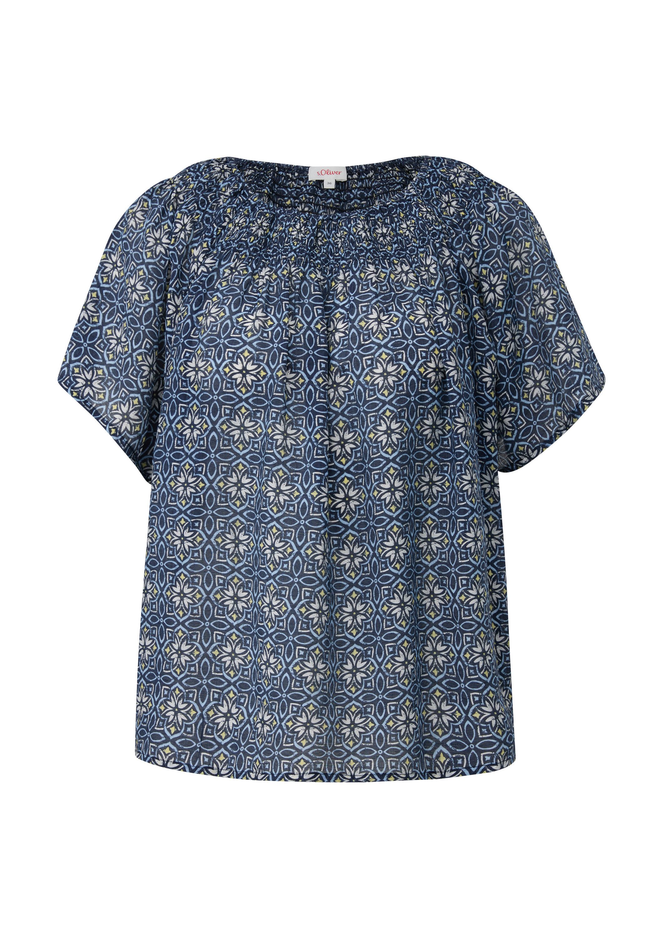 s.Oliver Kurzarmbluse Bluse (1-tlg) günstig online kaufen