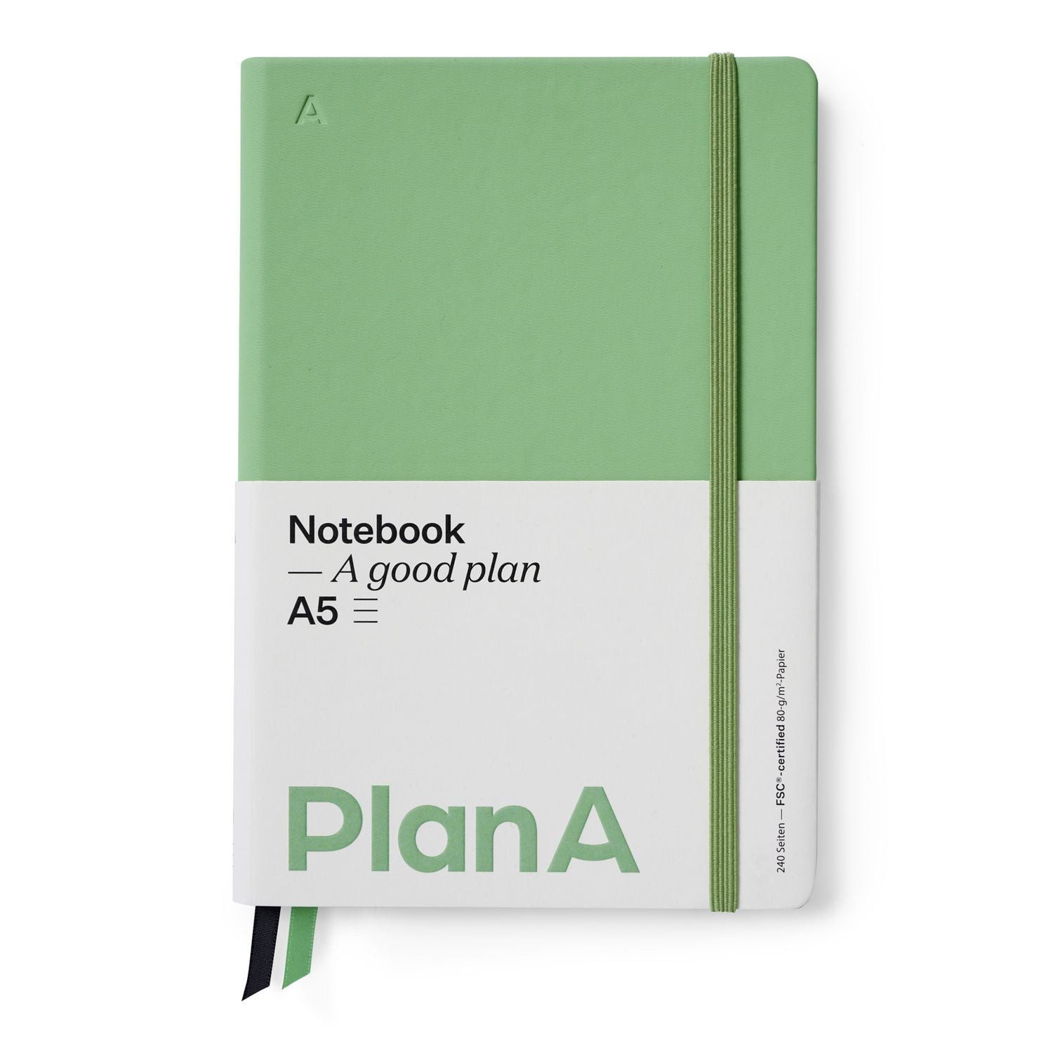 Notizbuch Notizbuch A5 Hardcover Liniert Sage Green