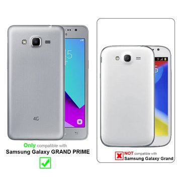 Cadorabo Handyhülle Samsung Galaxy GRAND PRIME Samsung Galaxy GRAND PRIME, Klappbare Handy Schutzhülle - Hülle - mit Standfunktion und Kartenfach