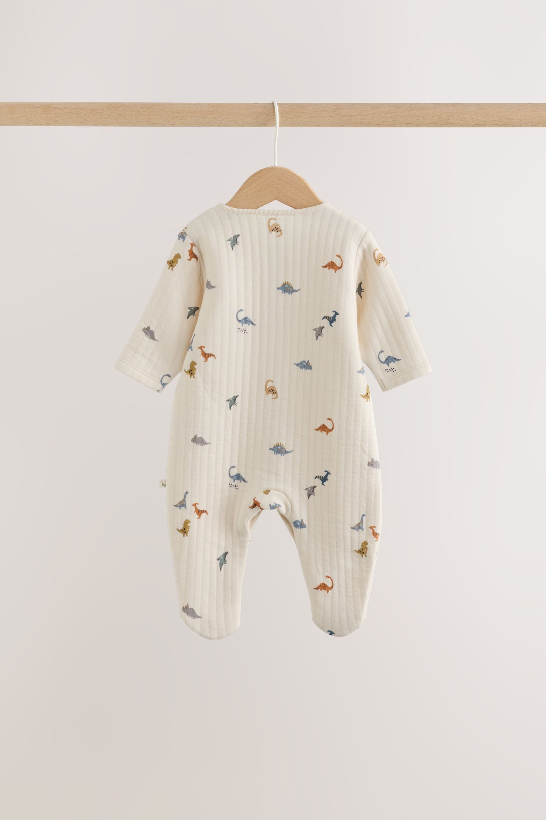 Next Schlafoverall 2er-Pack Gesteppte Baby-Schlafanzüge, Bär (2-tlg) – Bild 5 von 5