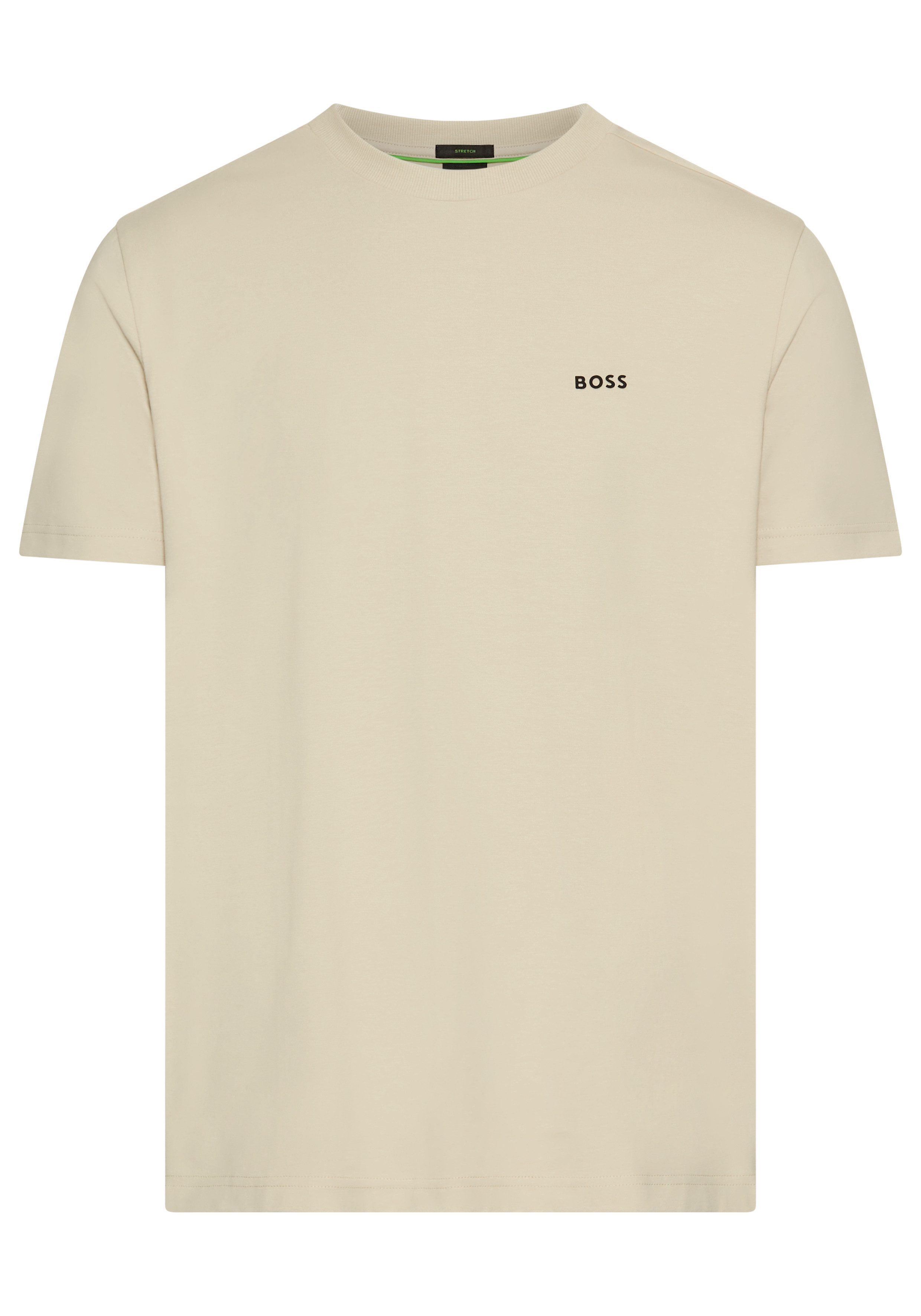 BOSS GREEN Rundhalsshirt Tee mit gummiertem günstig online kaufen