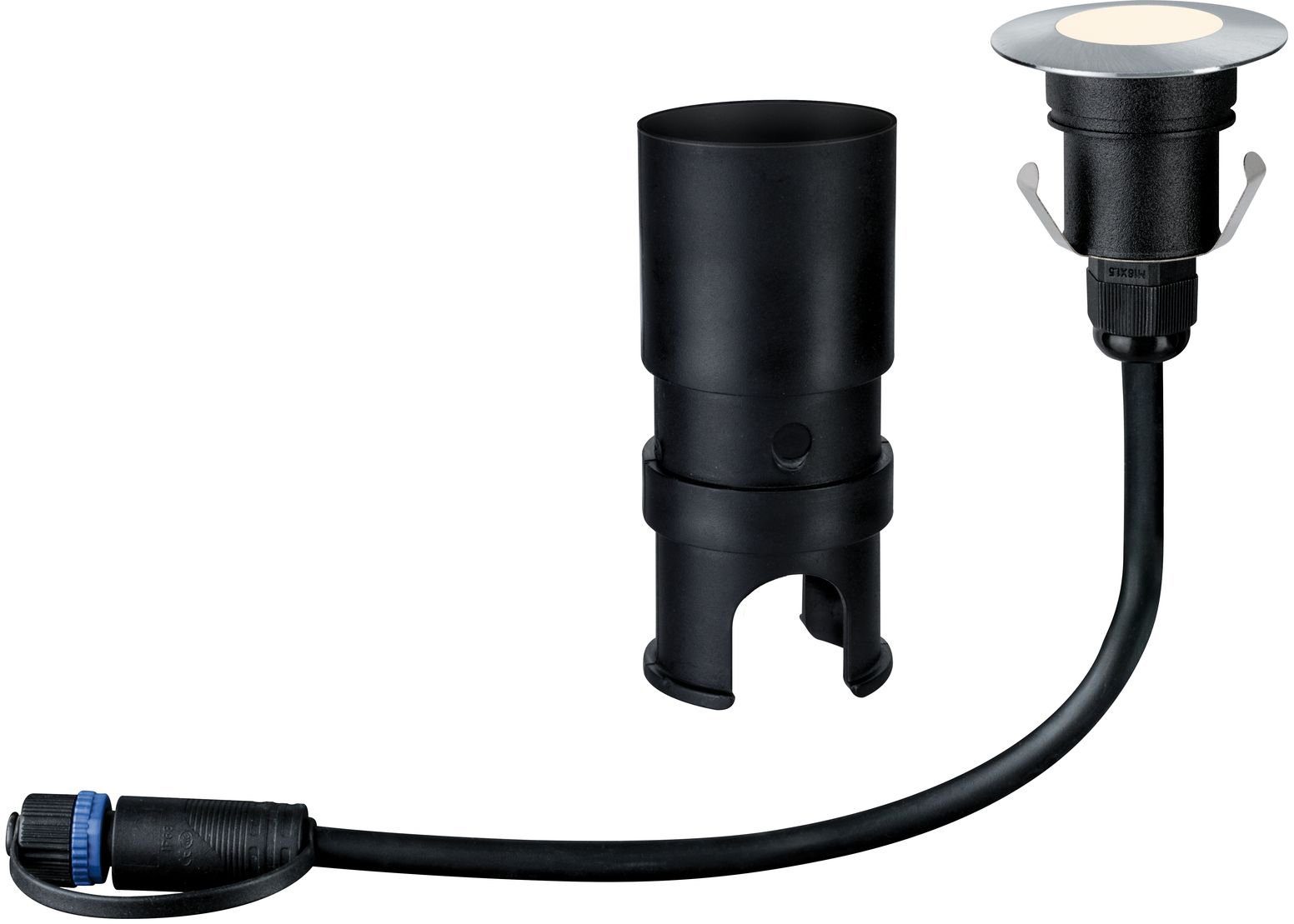Paulmann LED Einbauleuchte Plug & fest Shine, Shine, IP65 Plug LED integriert, LED-Modul, 3000K Warmweiß, & 24V