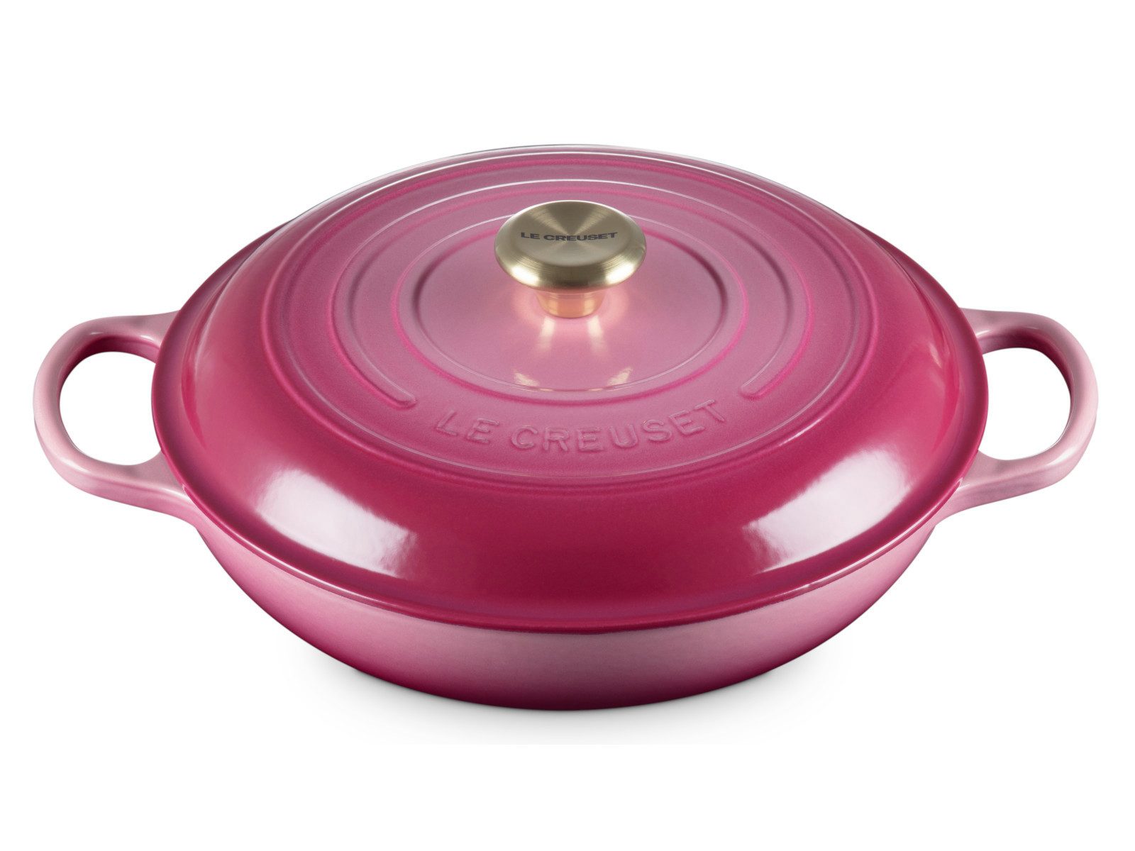 LE CREUSET Kochtopf Gourmet-Profitopf Signature rund berry 30cm, Steinzeug