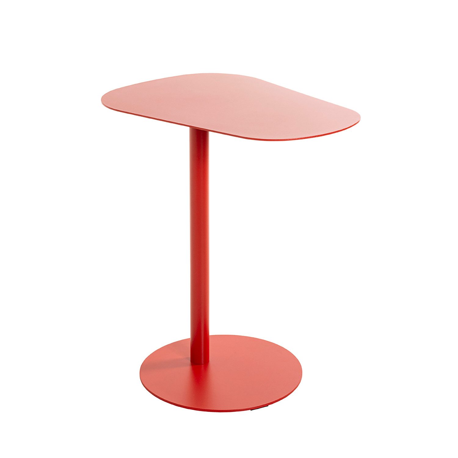 HAKU Beistelltisch Beistelltisch rot - Sofatisch Metall - B 53 x H 60 x T 38 cm (1xBeistelltisch, Dekotisch - kleiner Tisch), Beistelltisch aus Metall