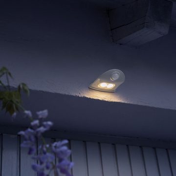 Ledvance LED Außen-Wandleuchte LED Wandleuchte in Silber 0,95W 40lm IP54, keine Angabe, Leuchtmittel enthalten: Ja, fest verbaut, LED, 4000, Aussenlampe, Aussenwandleuchte, Outdoor-Leuchte