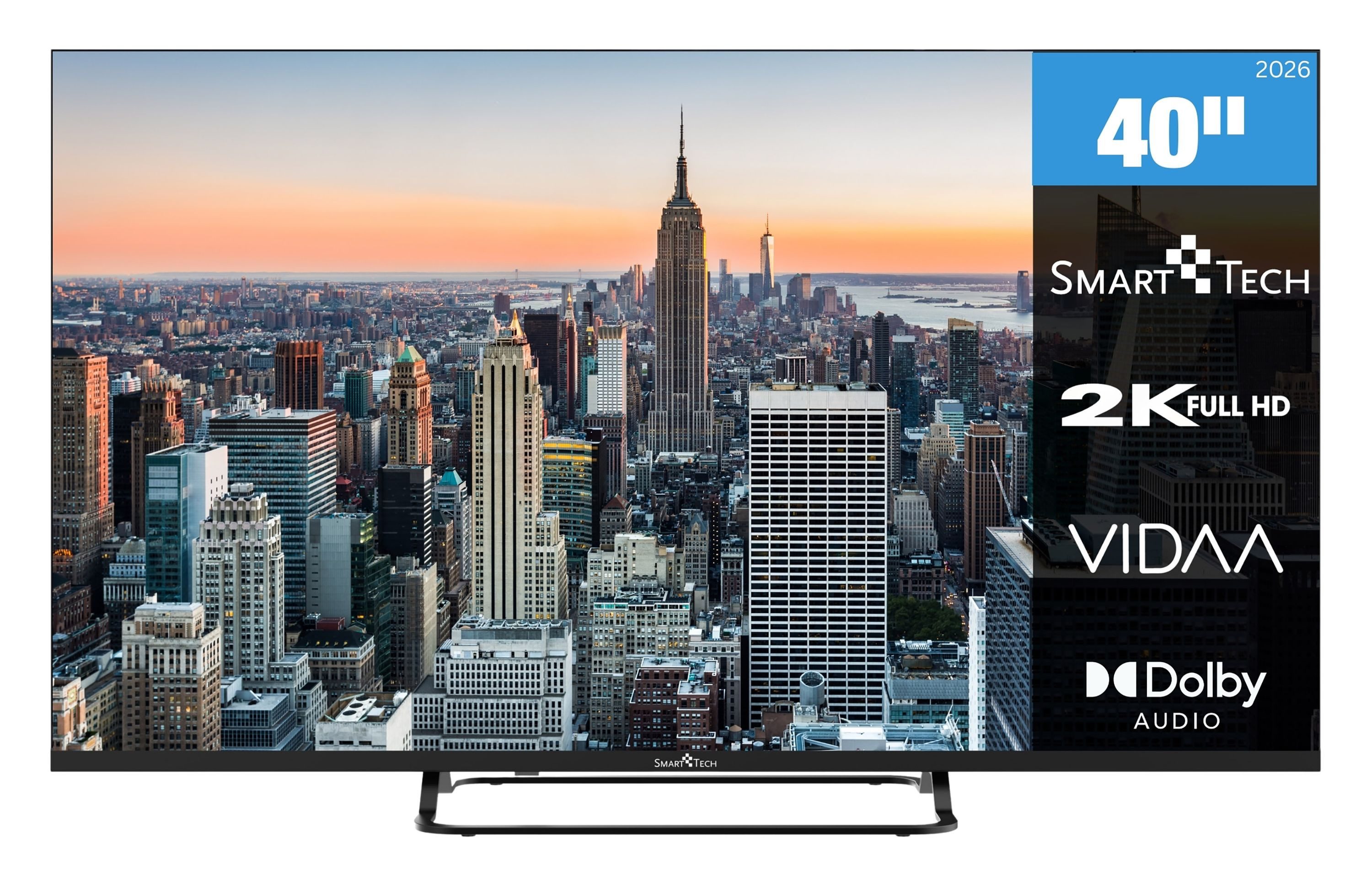 Smart Tech 40FV02V LED-Fernseher (100 cm/40 Zoll, Full HD, VIDAA Smart TV, VIDAA Smart TV, Bluetooth, Triple-Tuner)