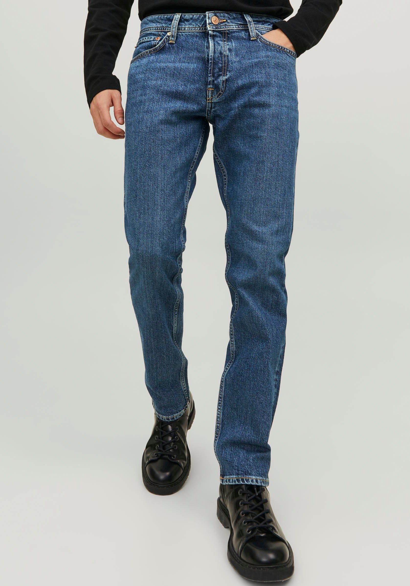 Jack & Jones Slim-fit-Jeans TIM ORIGINAL blue denim