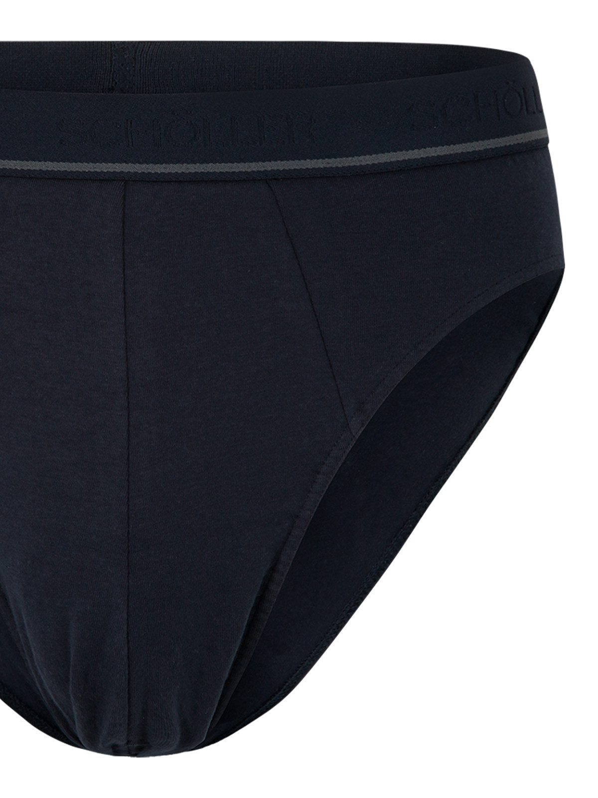 Schöller Slip 3er Pack Herren Slip Baumwolle-Elasthan (Packung, 3-St) -